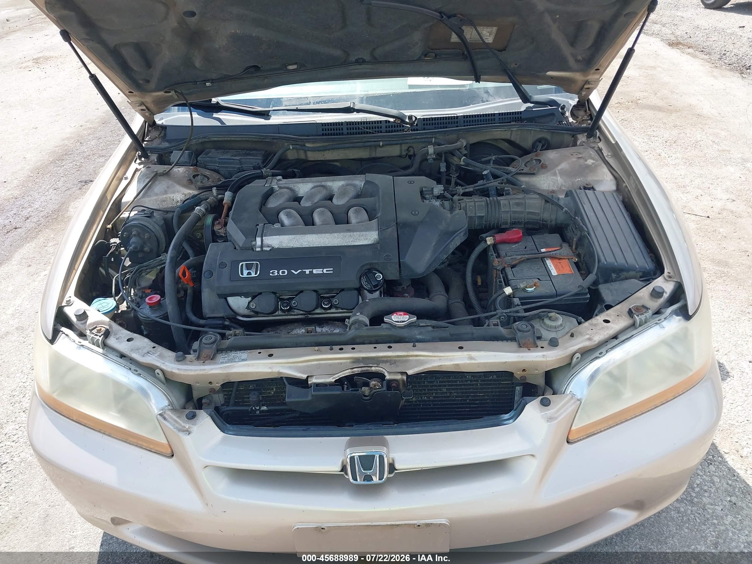 2000 Honda Accord 3.0 Ex Tan vin: 1HGCG1656YA056968