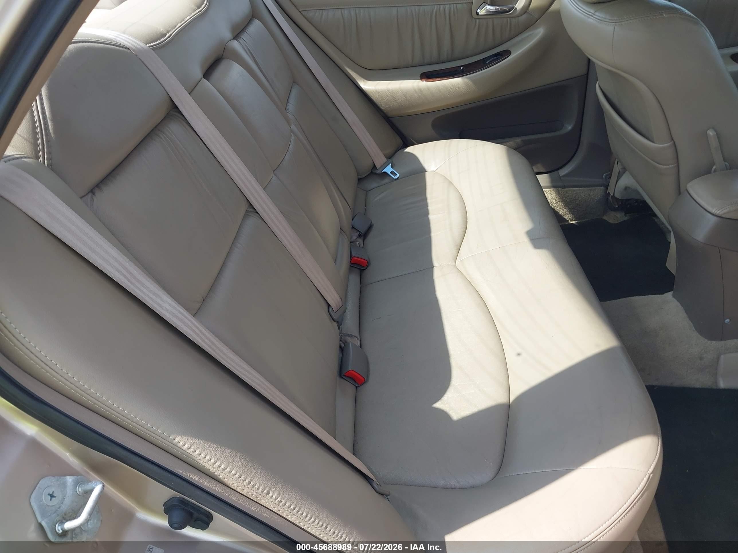 2000 Honda Accord 3.0 Ex Tan vin: 1HGCG1656YA056968