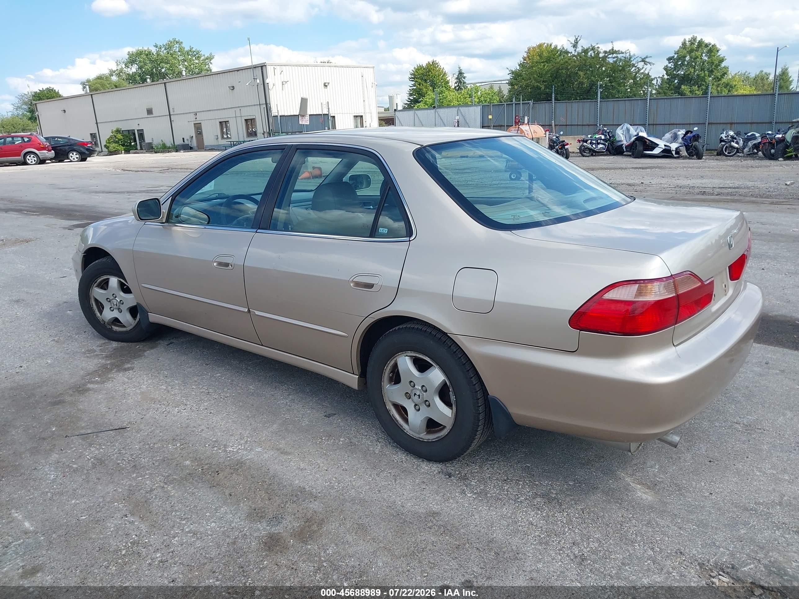 2000 Honda Accord 3.0 Ex Tan vin: 1HGCG1656YA056968