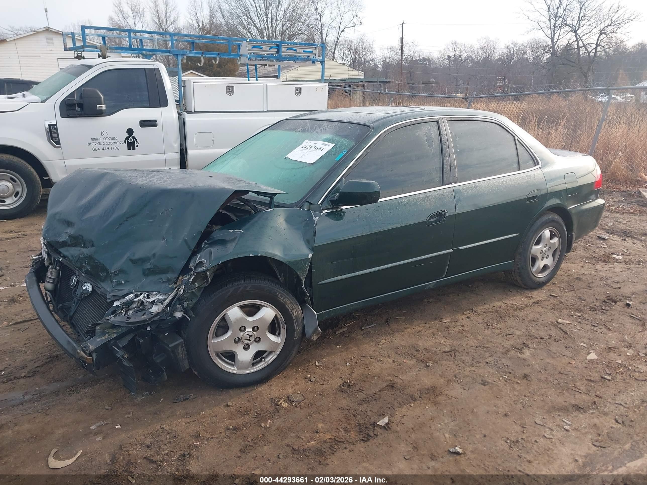 2000 Honda Accord 3.0 Ex Зеленый vin: 1HGCG1656YA083880