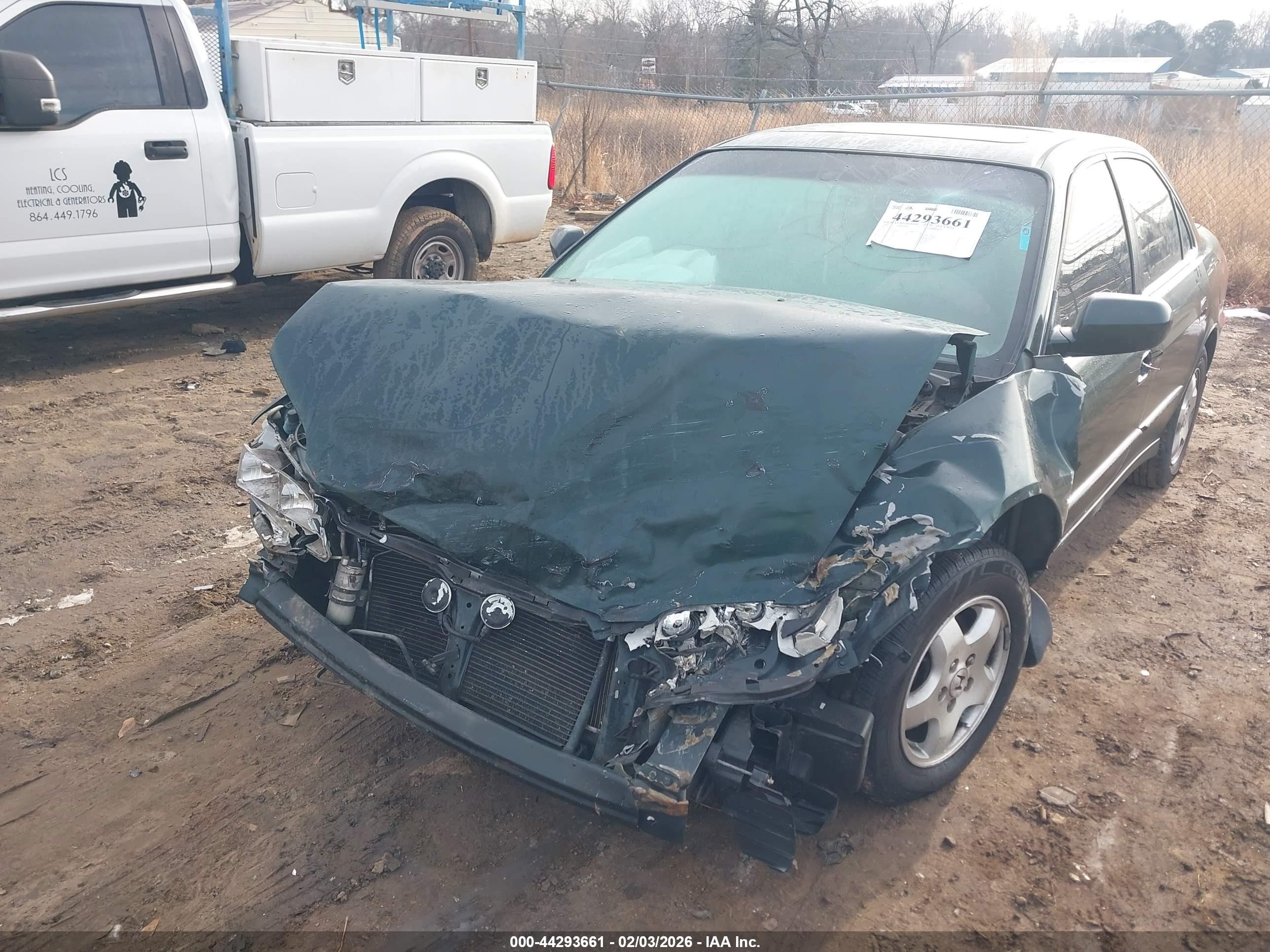 2000 Honda Accord 3.0 Ex Зеленый vin: 1HGCG1656YA083880
