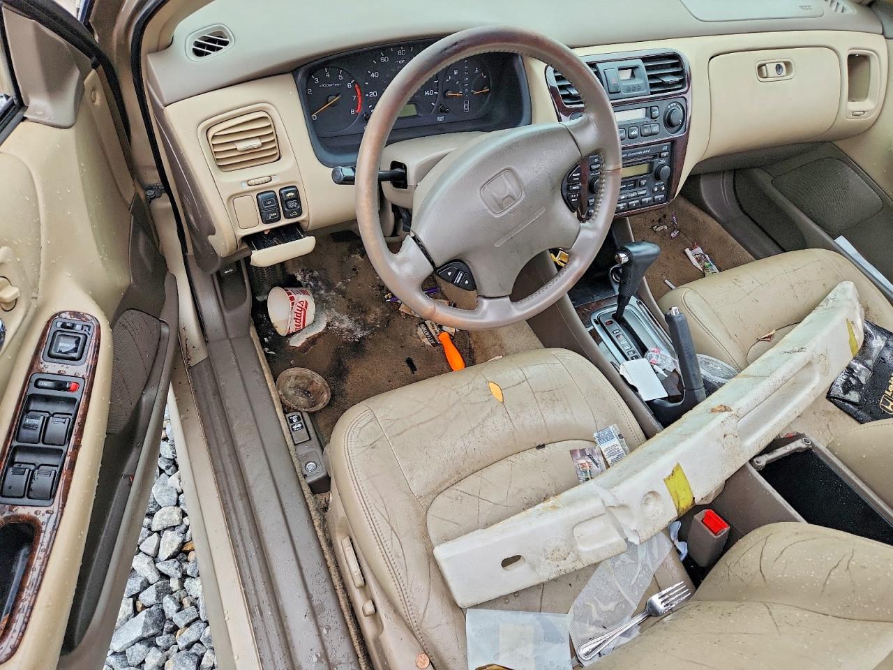 2001 Honda Accord Ex Beige vin: 1HGCG16571A009275