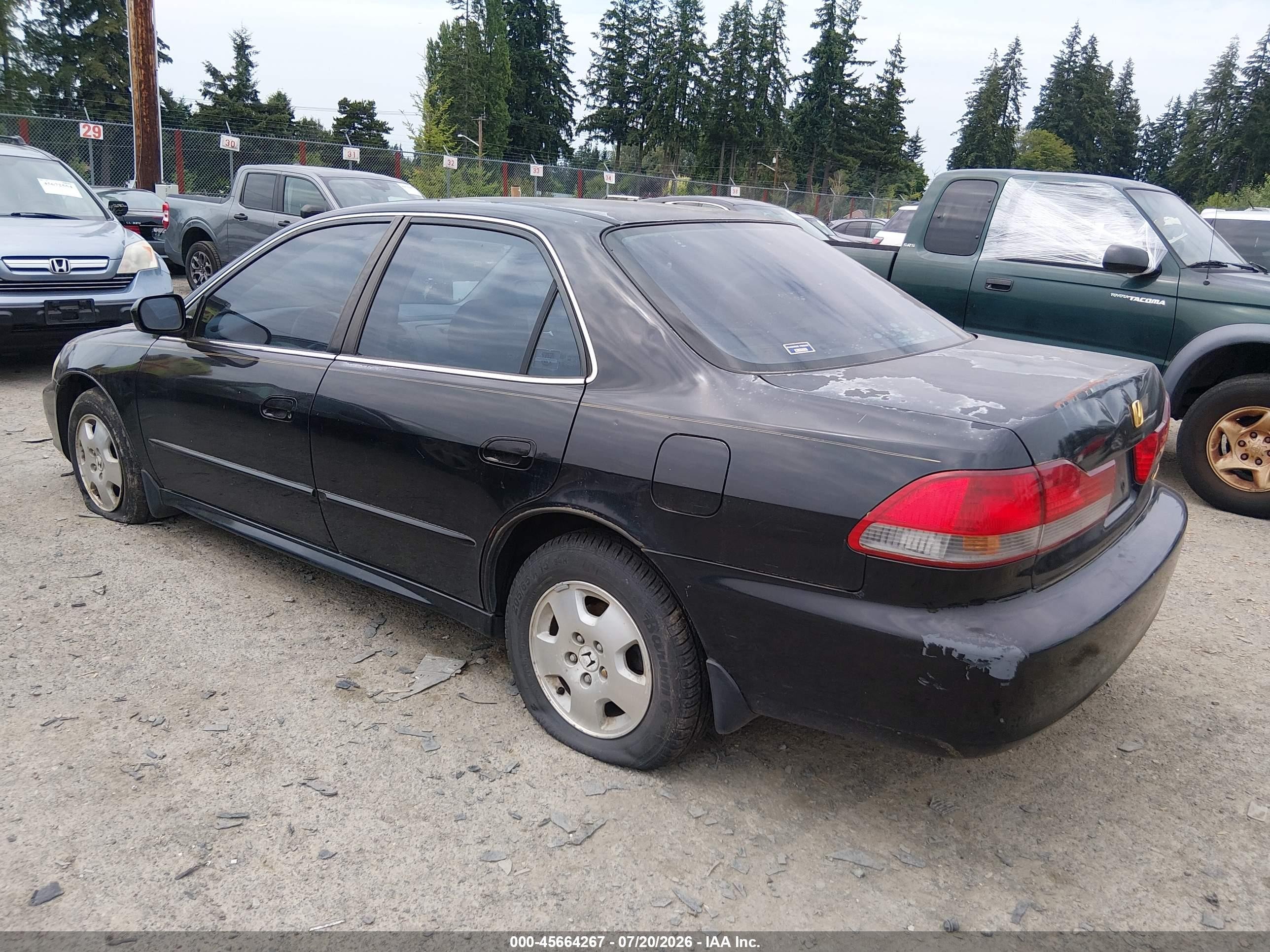 2002 Honda Accord 3.0 Ex Black vin: 1HGCG16572A015966
