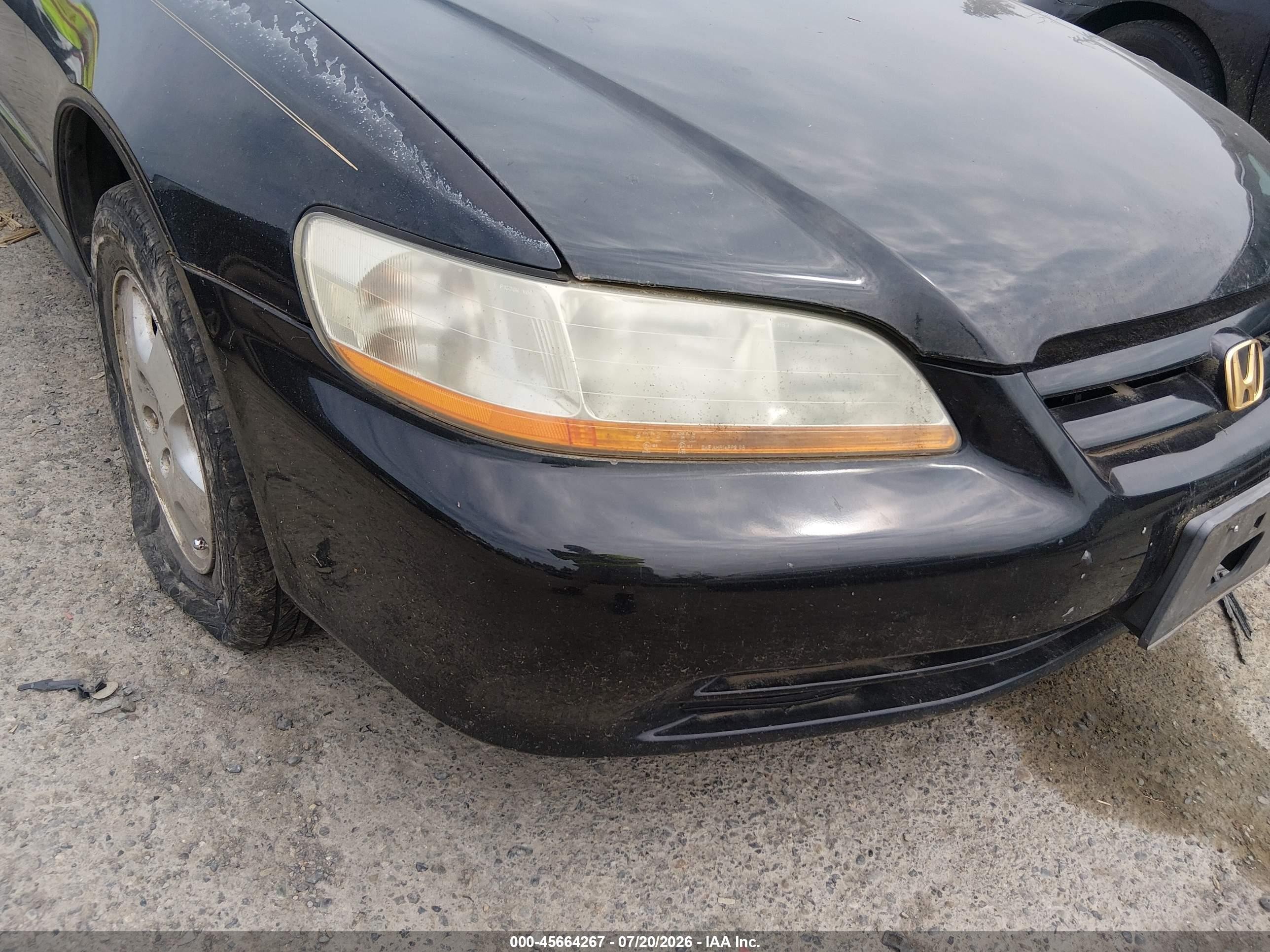 2002 Honda Accord 3.0 Ex Black vin: 1HGCG16572A015966