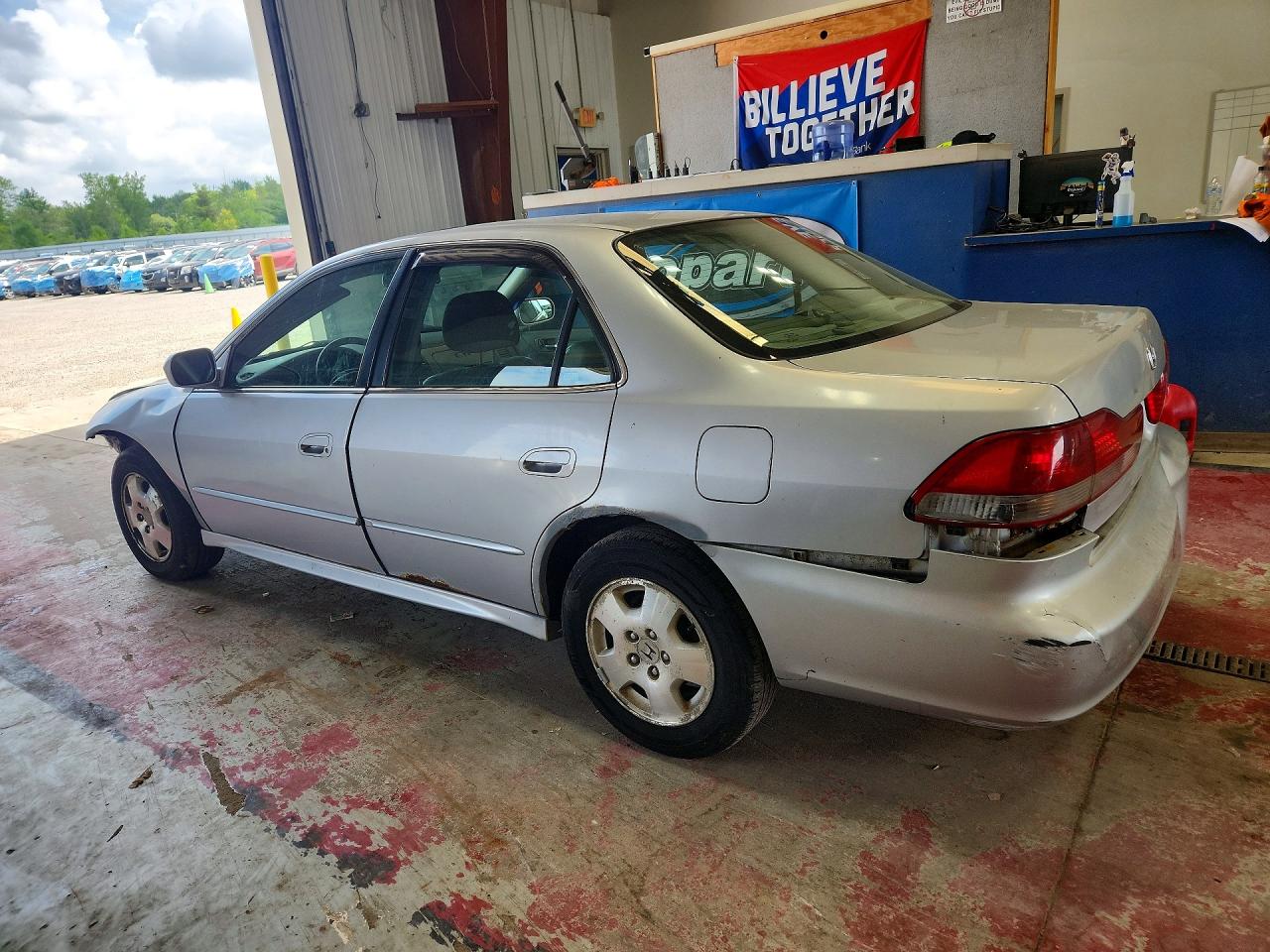 2002 Honda Accord Ex Silver vin: 1HGCG16572A017152
