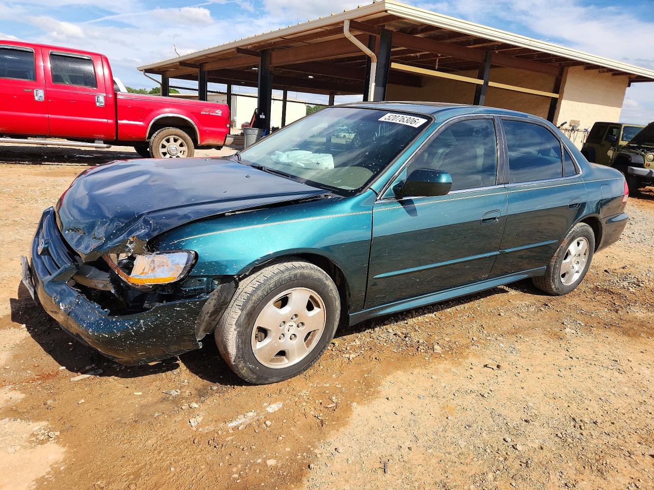 2002 Honda Accord Ex Green vin: 1HGCG16572A021413