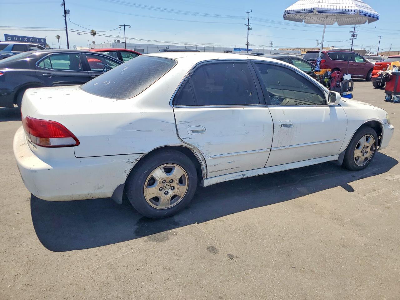 2002 Honda Accord Ex White vin: 1HGCG16572A058610