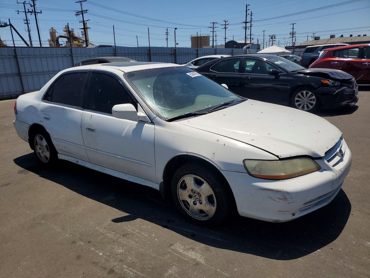 2002 Honda Accord Ex White vin: 1HGCG16572A058610