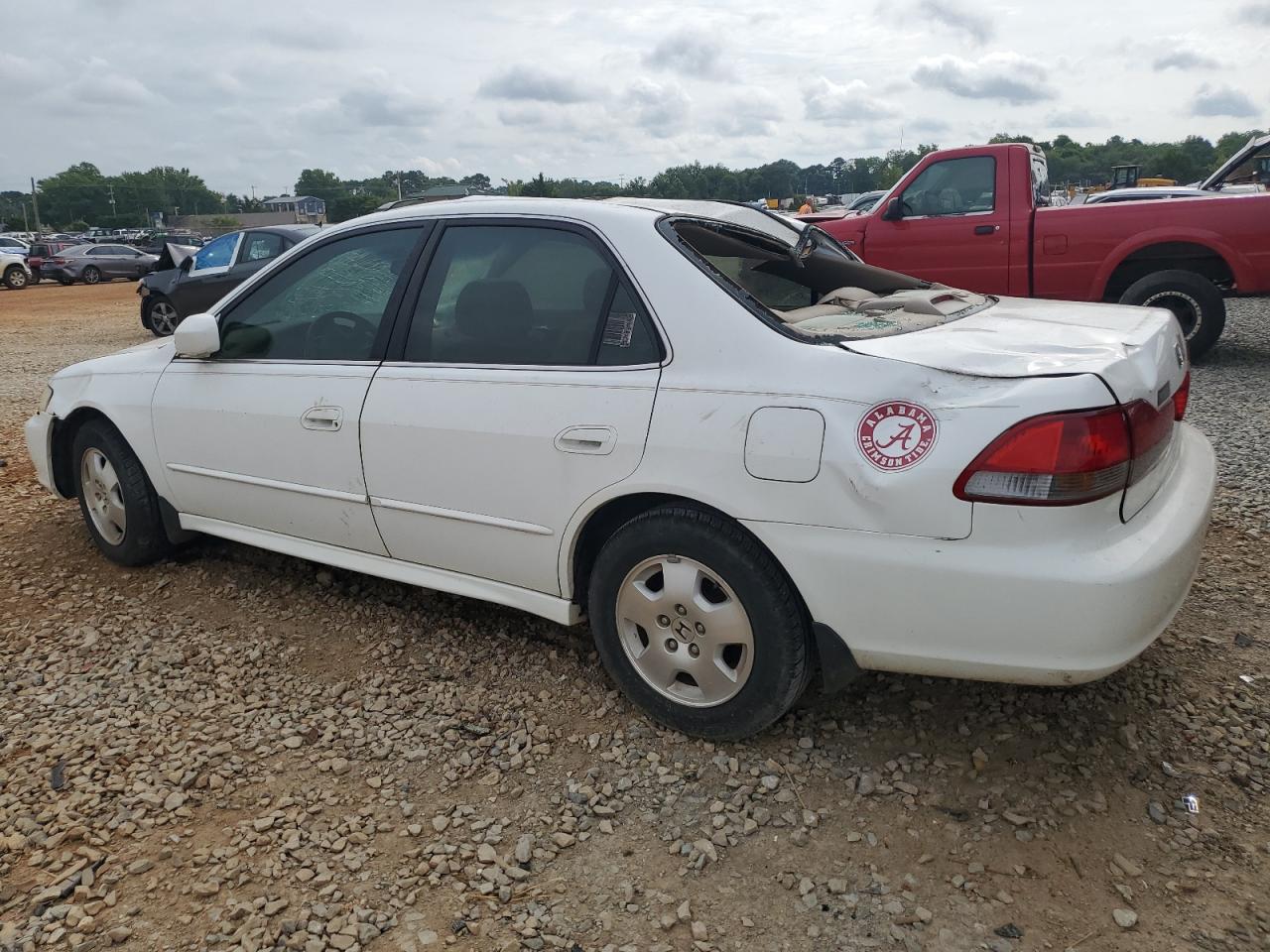 2002 Honda Accord Ex White vin: 1HGCG16572A076735