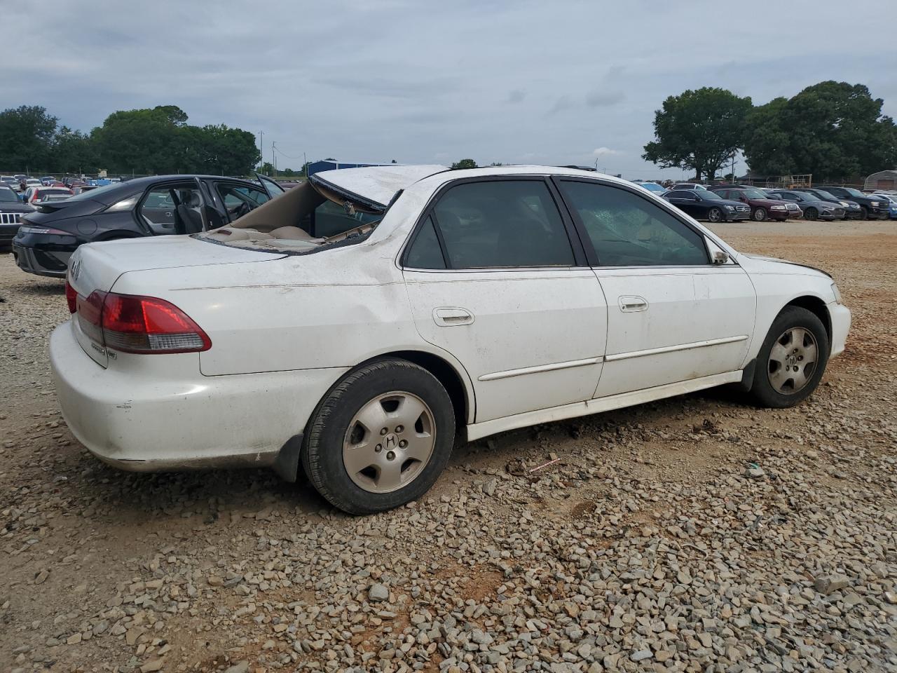 2002 Honda Accord Ex White vin: 1HGCG16572A076735