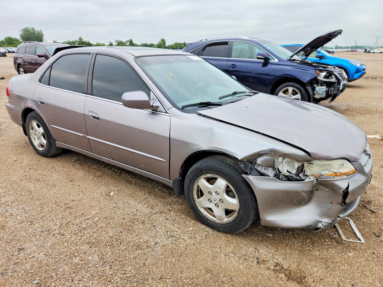 2000 Honda Accord Ex Gray vin: 1HGCG1657YA060480