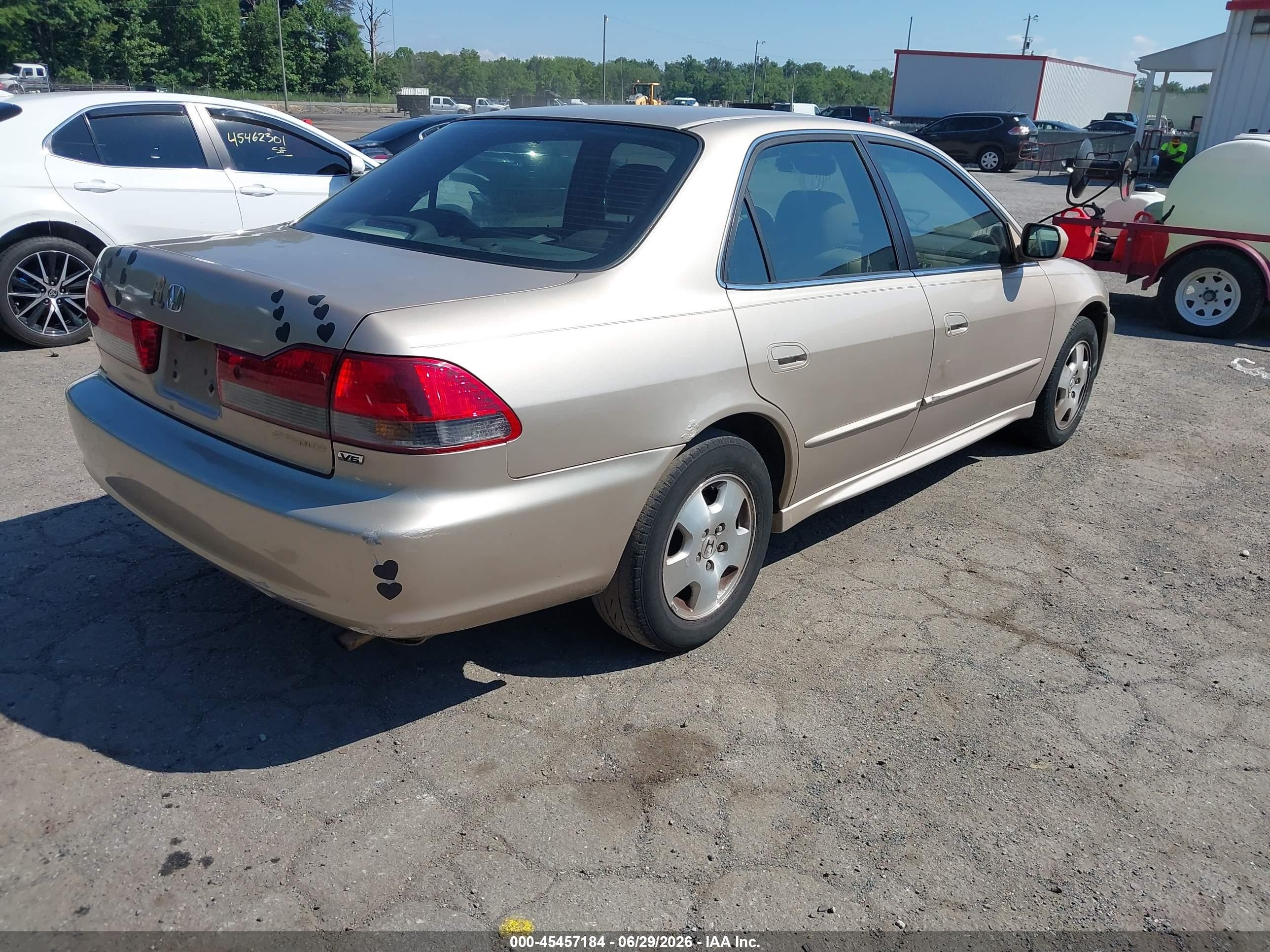 2001 Honda Accord 3.0 Ex Gold vin: 1HGCG16581A012654