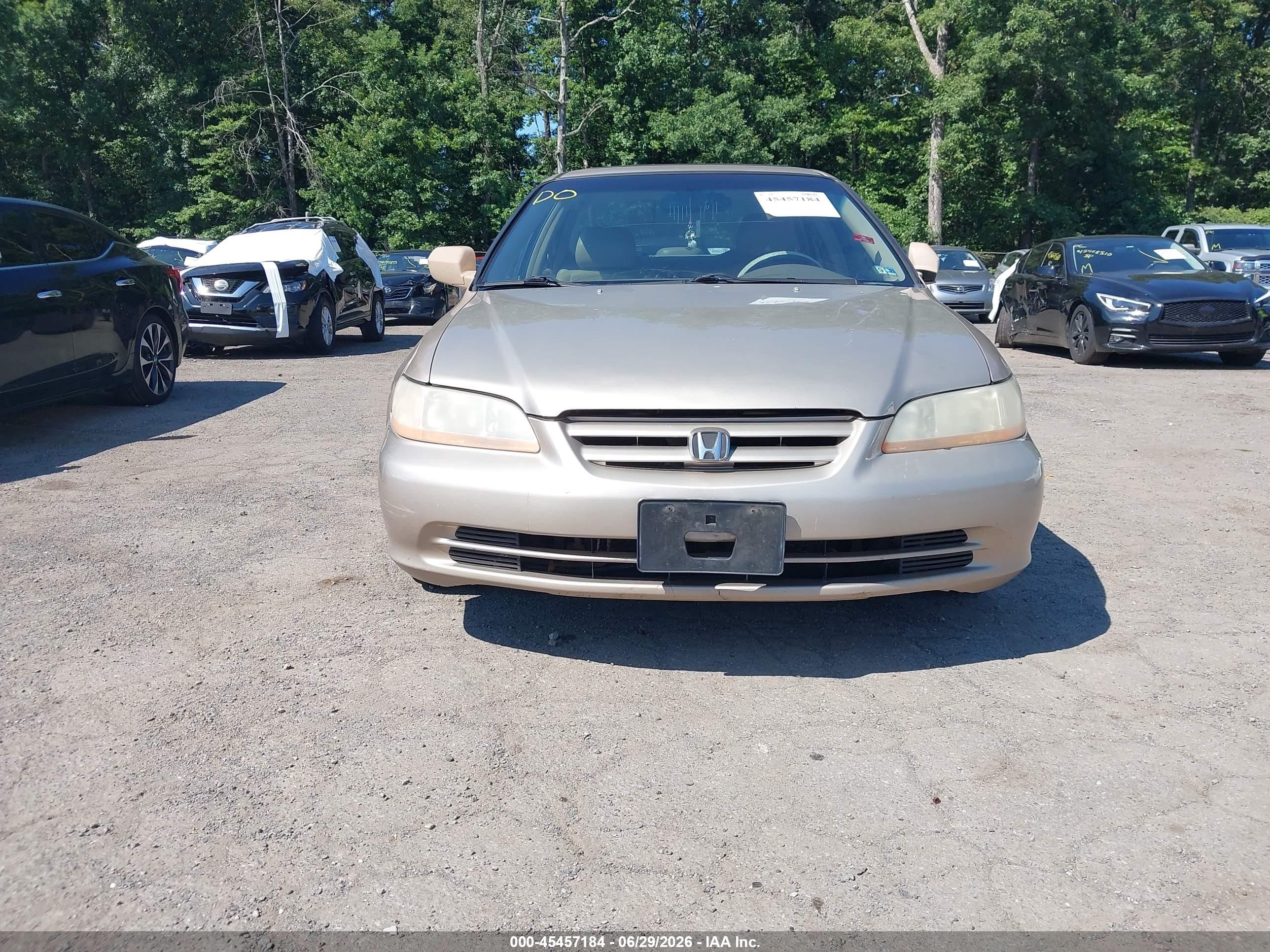 2001 Honda Accord 3.0 Ex Gold vin: 1HGCG16581A012654