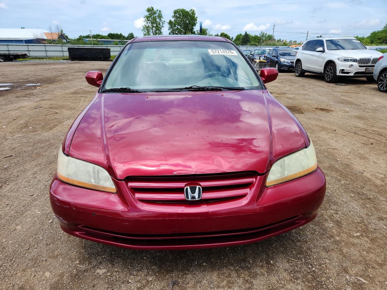 2001 Honda Accord Темно-бордовый vin: 1HGCG16581A030068