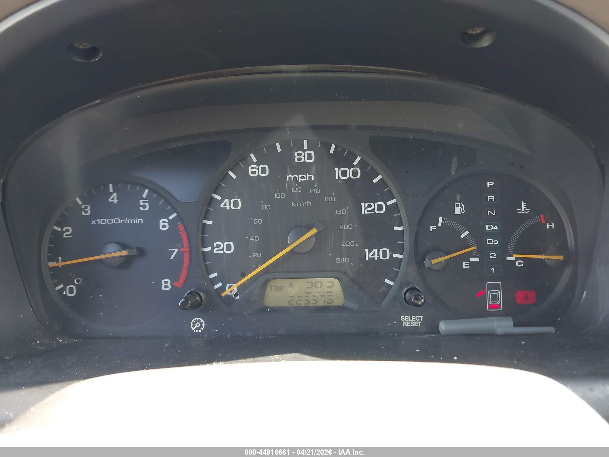 2001 Honda Accord 3.0 Ex Burgundy vin: 1HGCG16581A048666