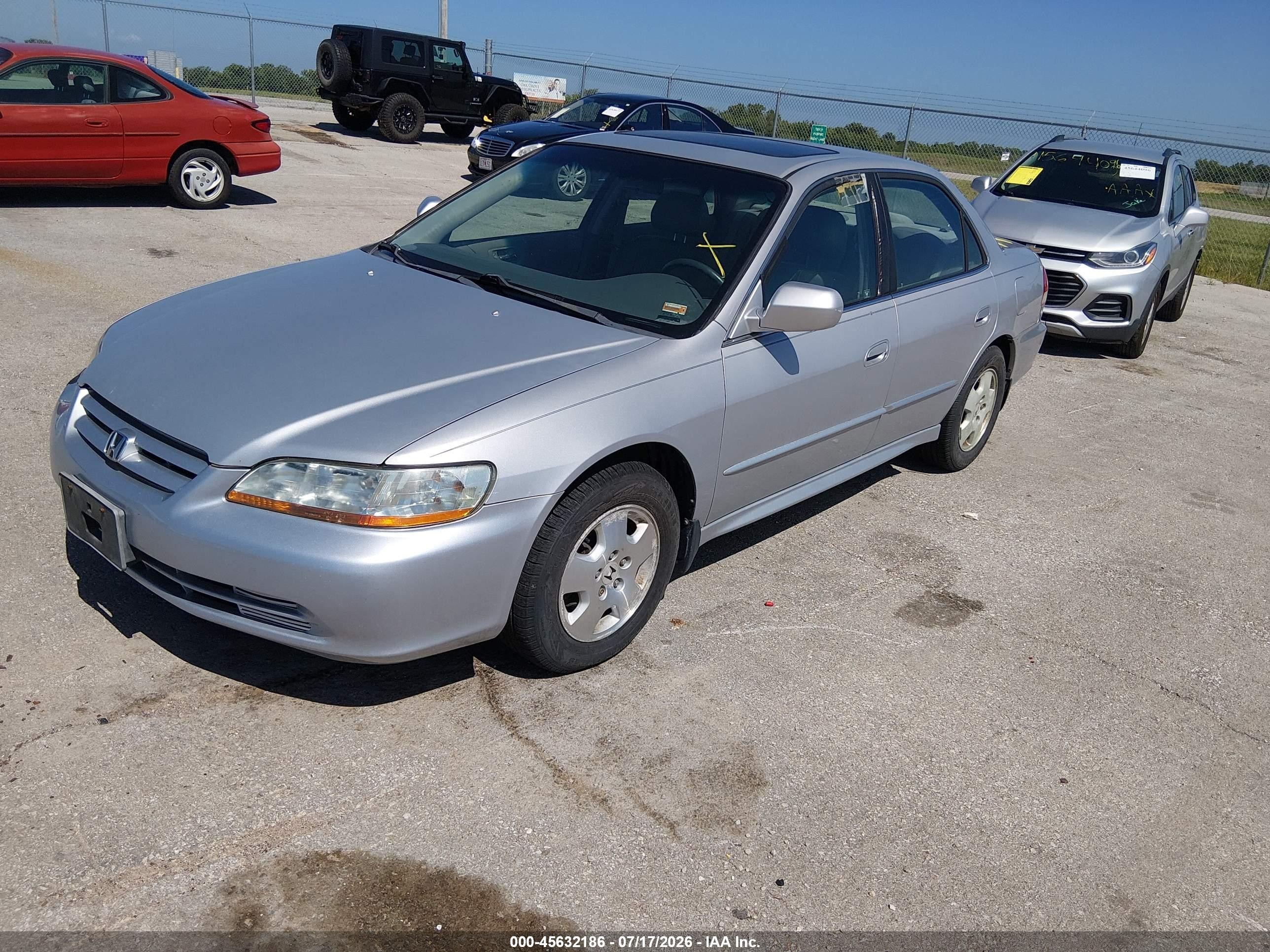 2001 Honda Accord 3.0 Ex Silver vin: 1HGCG16581A075706