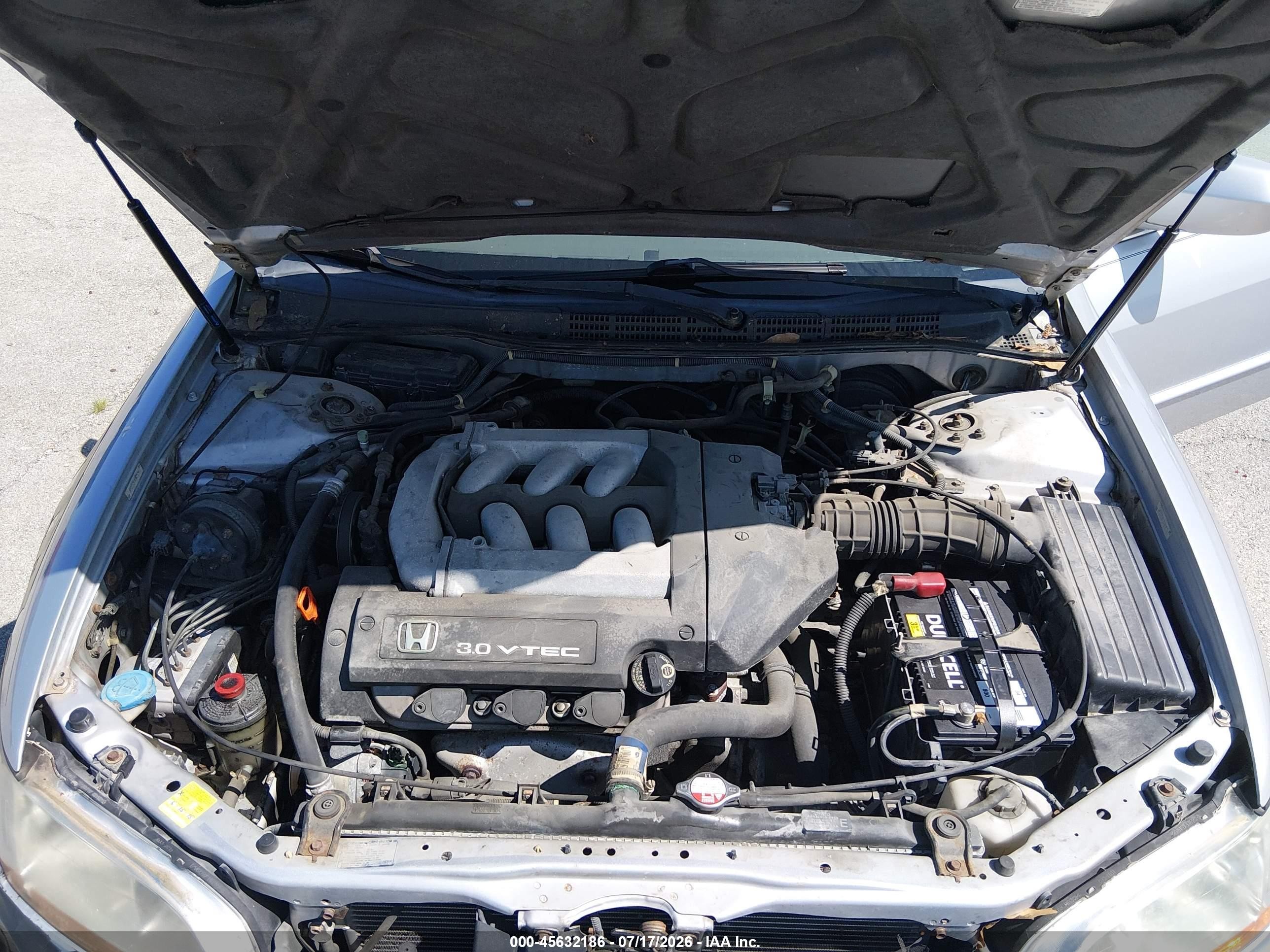 2001 Honda Accord 3.0 Ex Silver vin: 1HGCG16581A075706