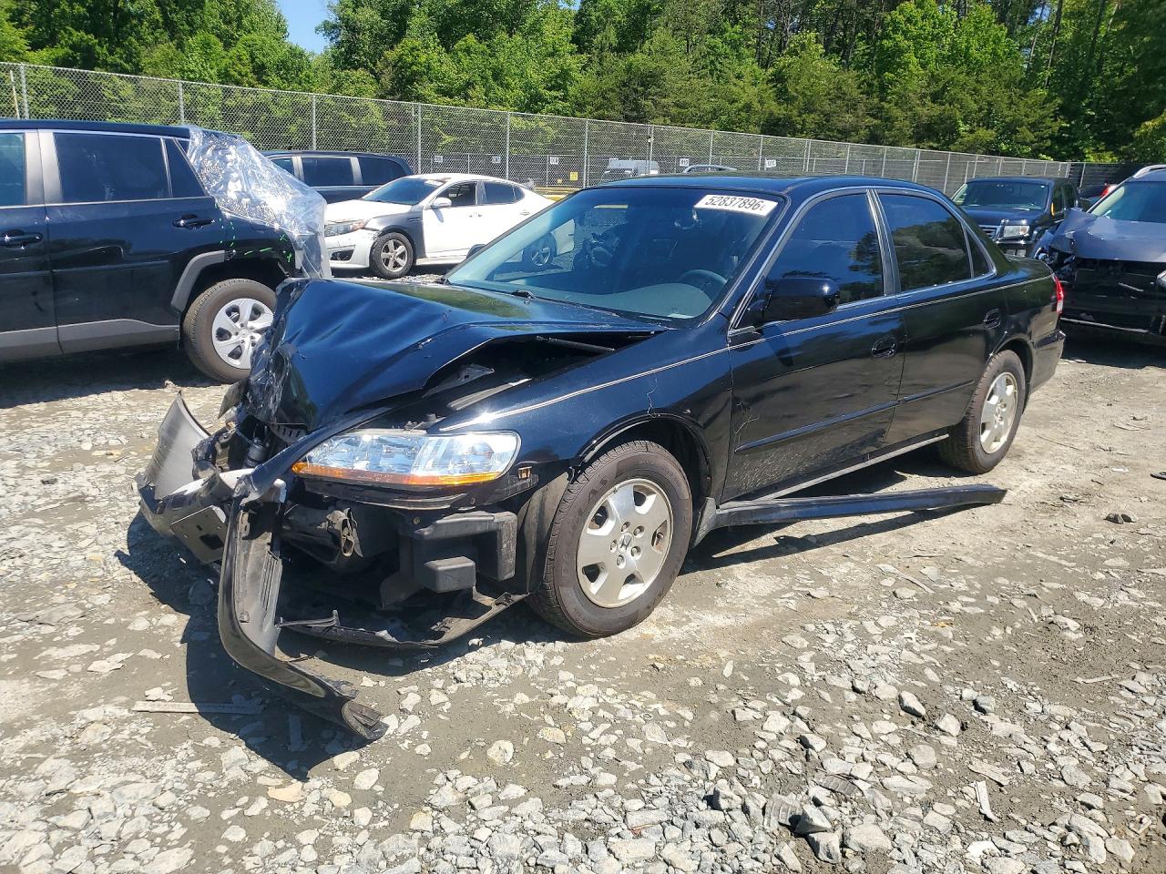 2001 Honda Accord Ex Black vin: 1HGCG16581A078377