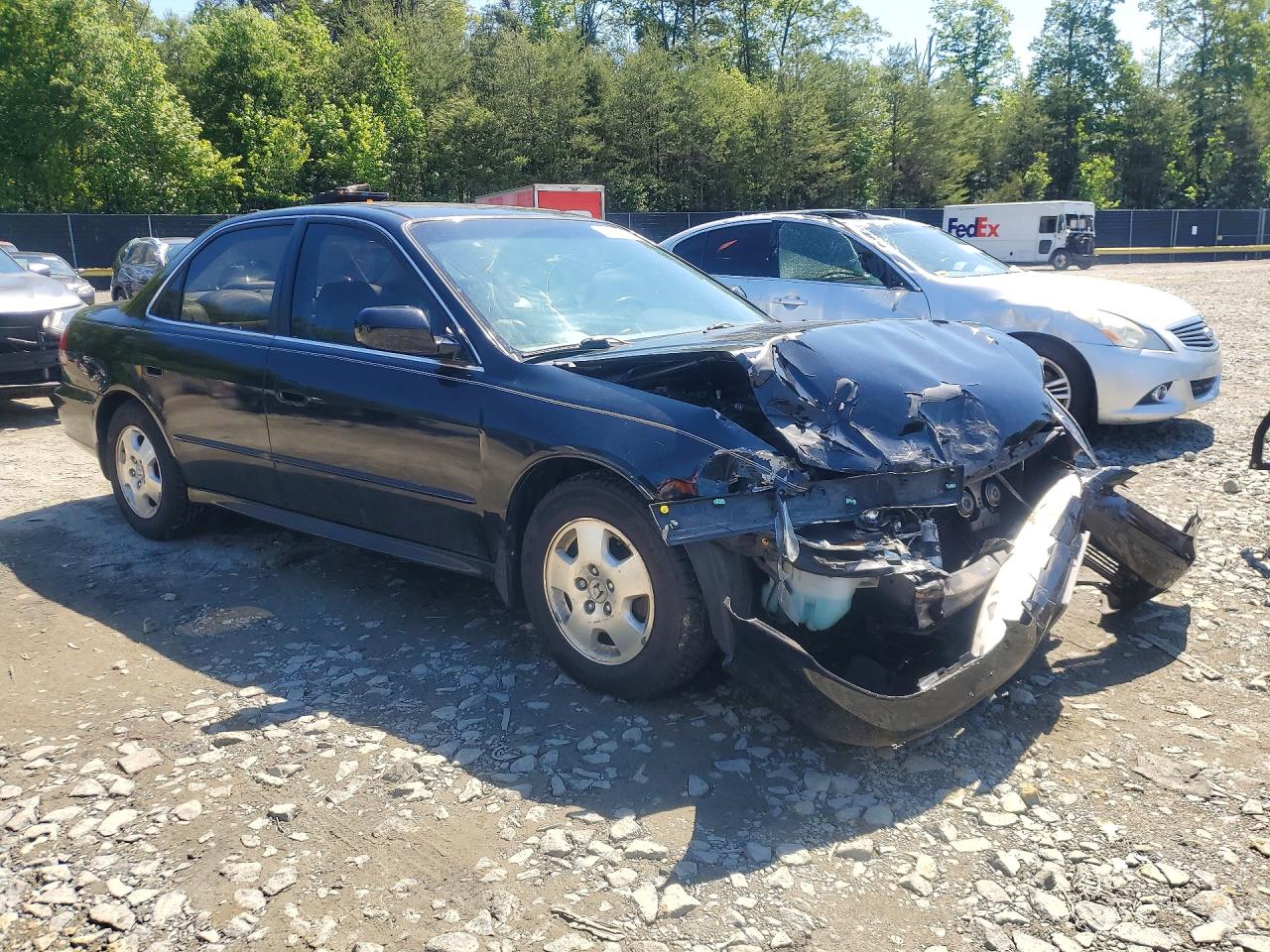 2001 Honda Accord Ex Black vin: 1HGCG16581A078377