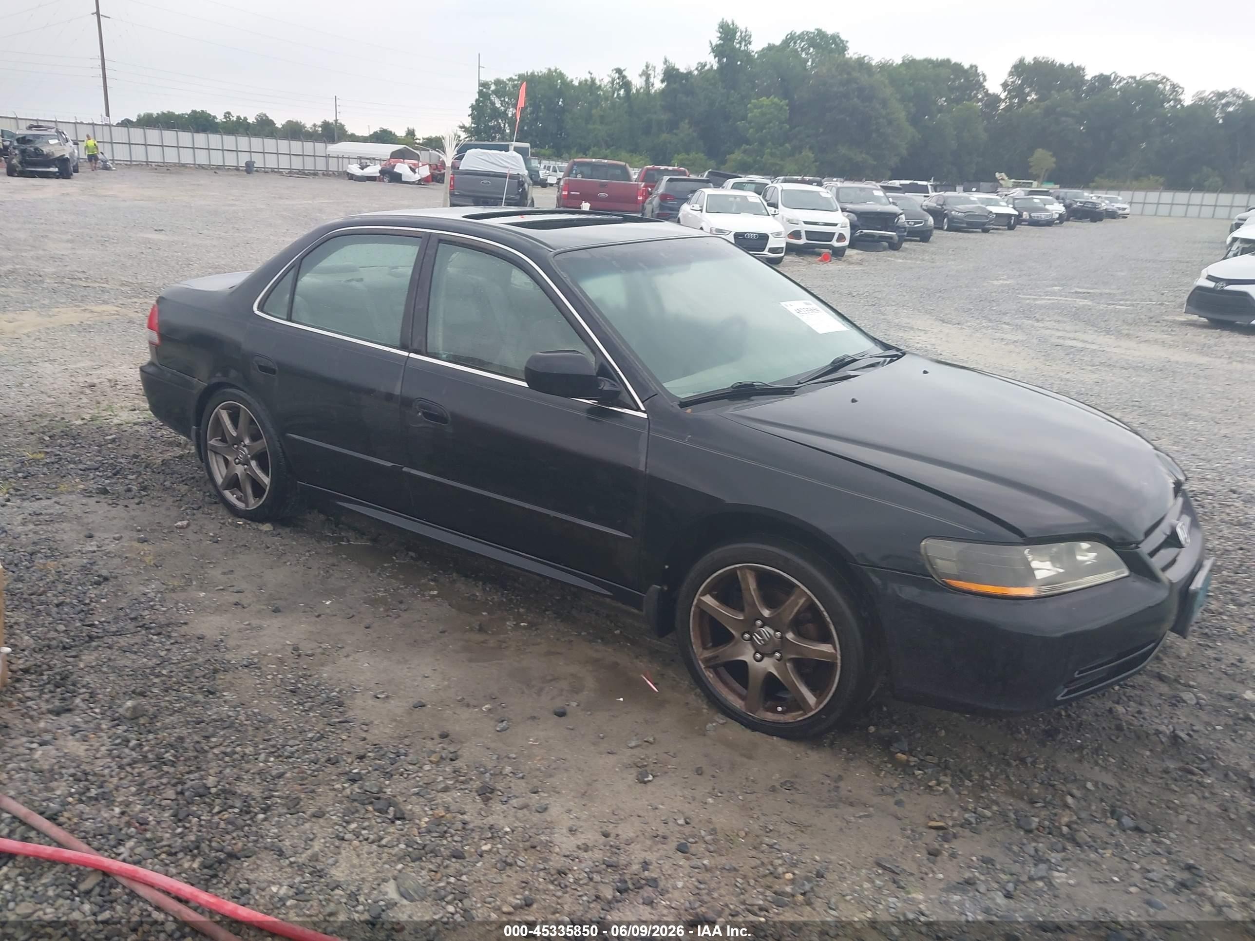 2002 Honda Accord 3.0 Ex Black vin: 1HGCG16582A012235