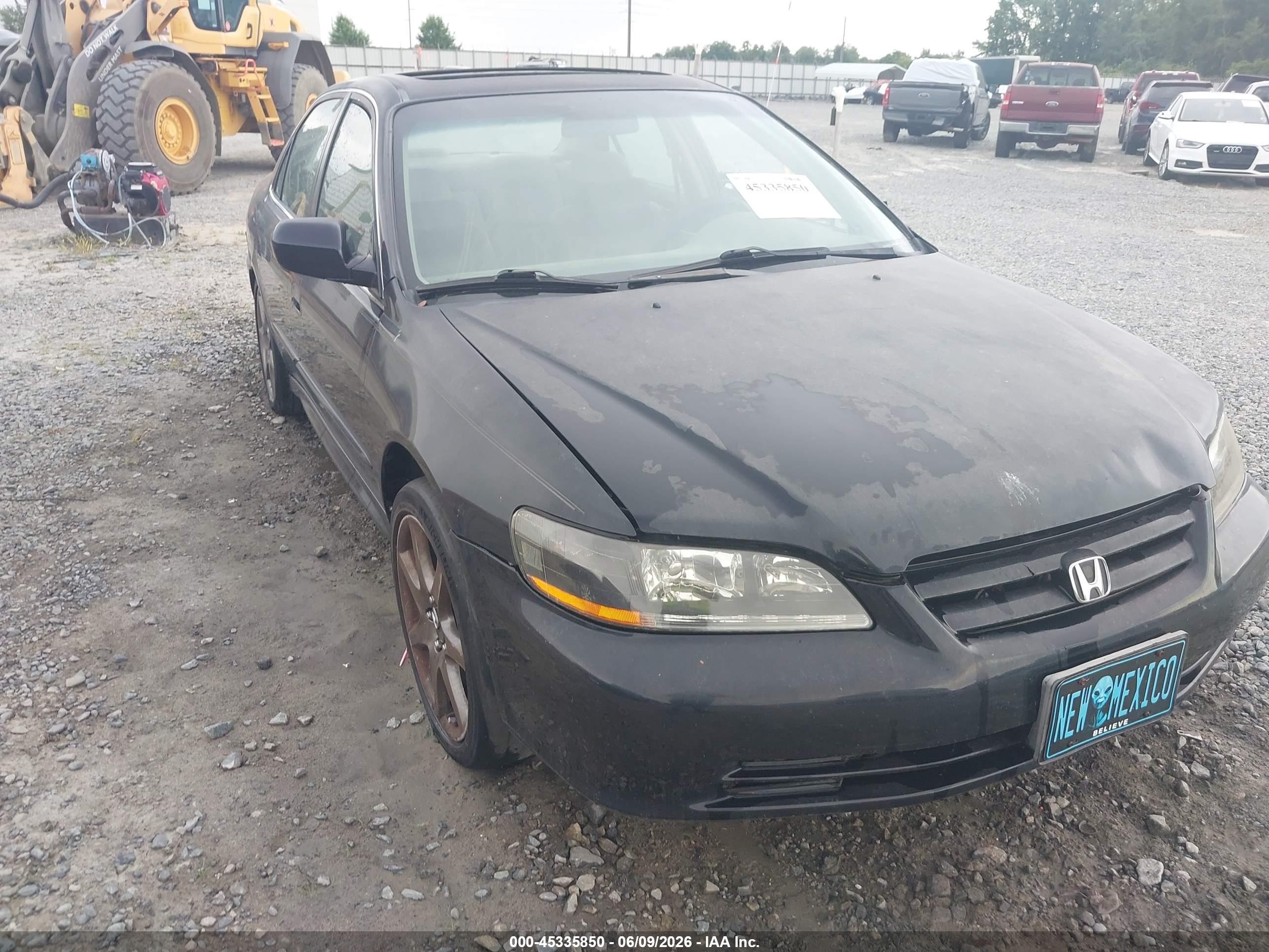 2002 Honda Accord 3.0 Ex Black vin: 1HGCG16582A012235