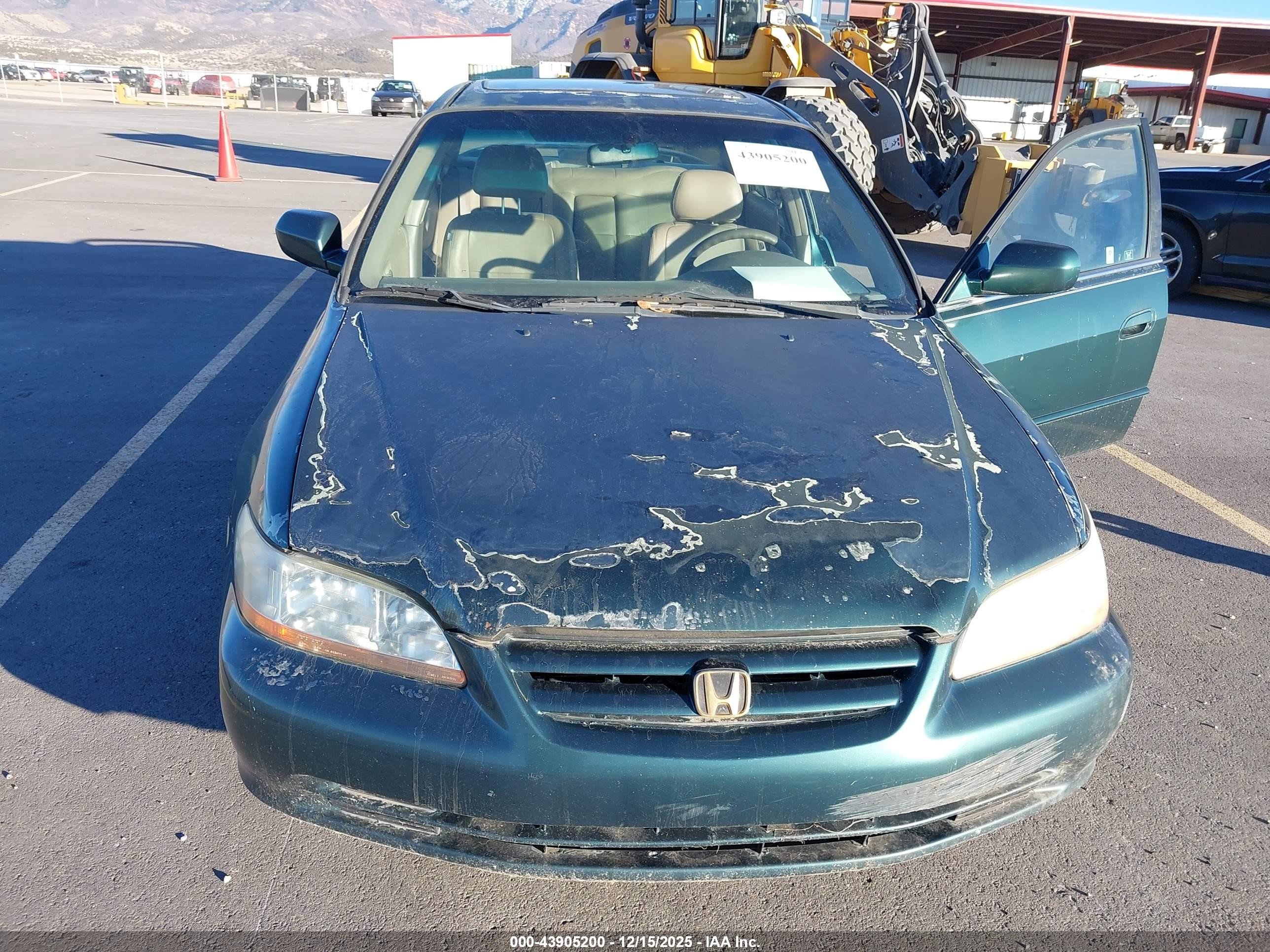 2002 Honda Accord 3.0 Ex Green vin: 1HGCG16582A047664