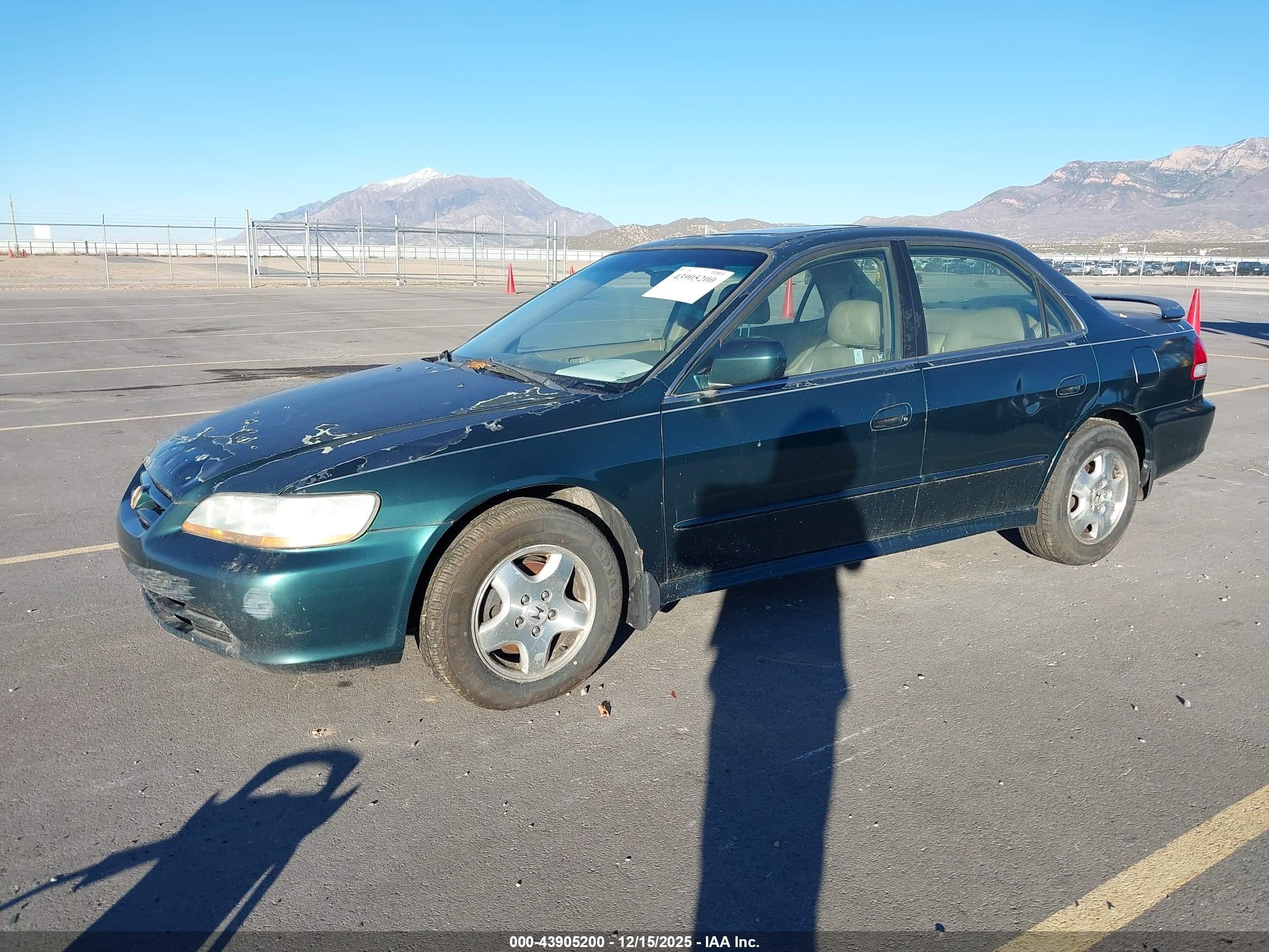 2002 Honda Accord 3.0 Ex Green vin: 1HGCG16582A047664