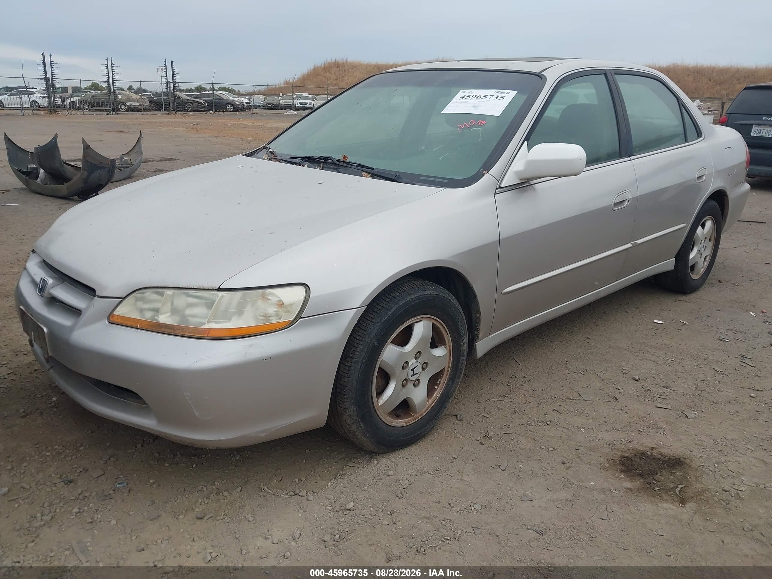 1998 Honda Accord Ex V6 Серебряный vin: 1HGCG1658WA004691