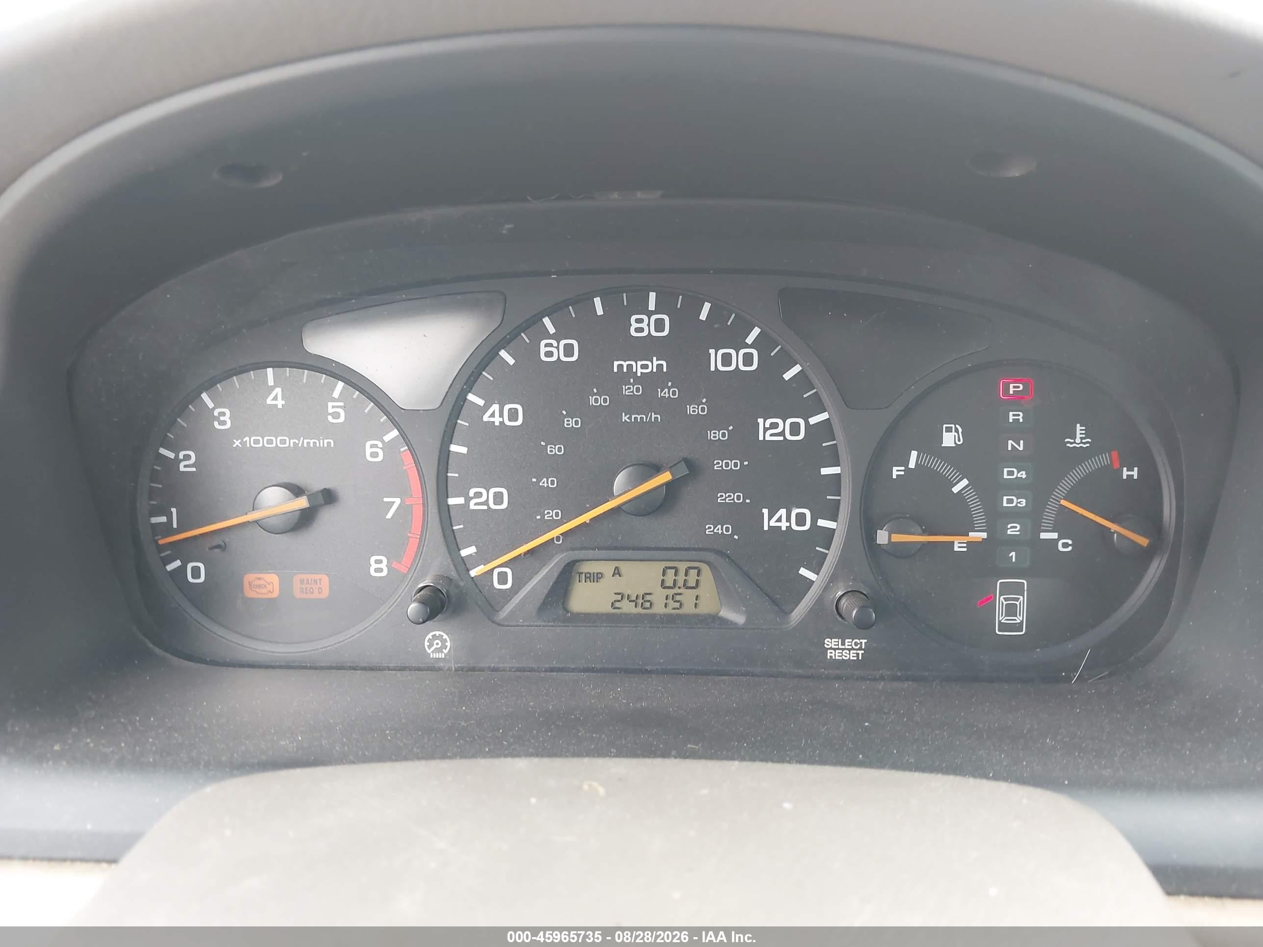1998 Honda Accord Ex V6 Серебряный vin: 1HGCG1658WA004691