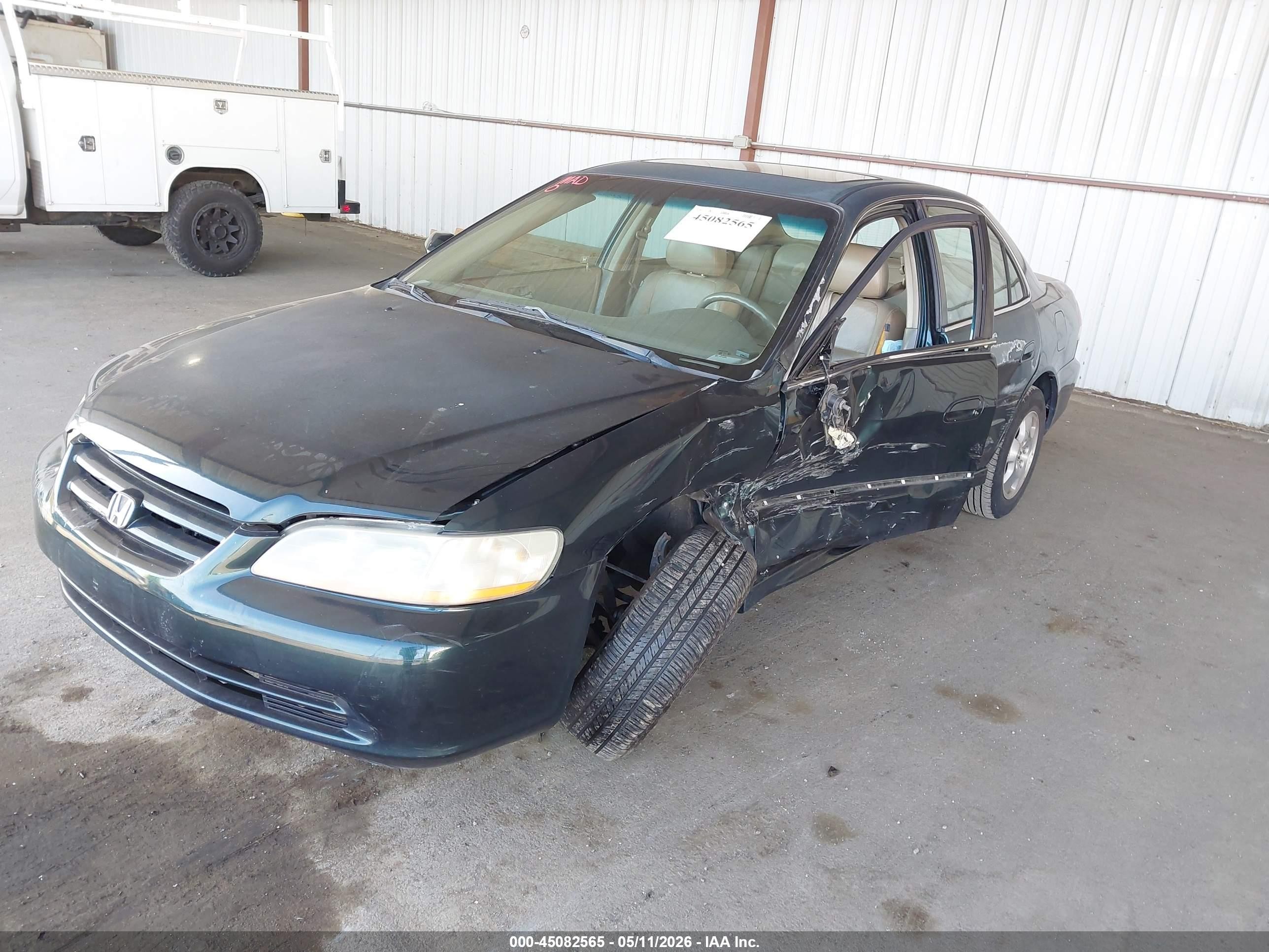 2001 Honda Accord 3.0 Ex Green vin: 1HGCG16591A045310