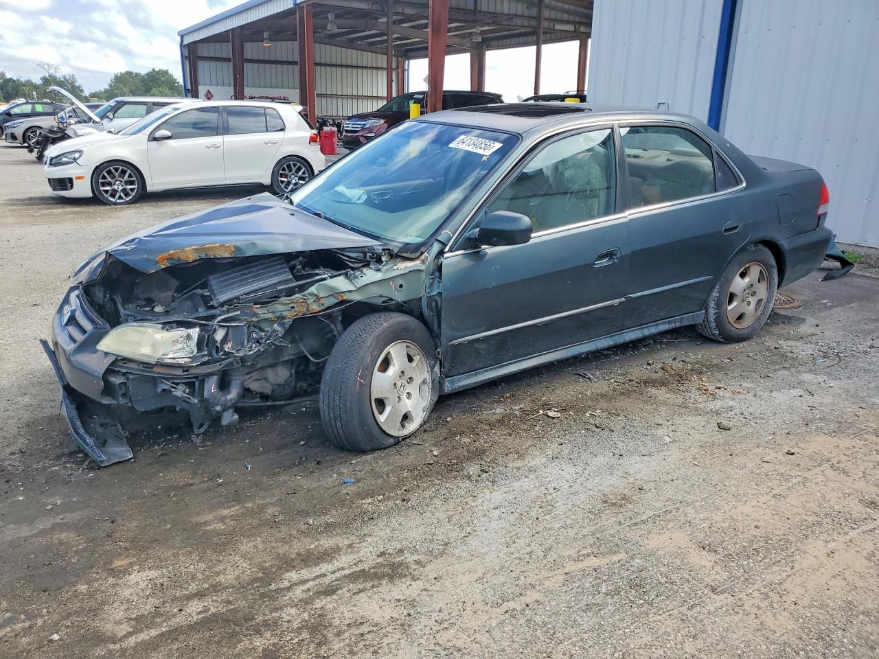 2001 Honda Accord Ex Gray vin: 1HGCG16591A055691
