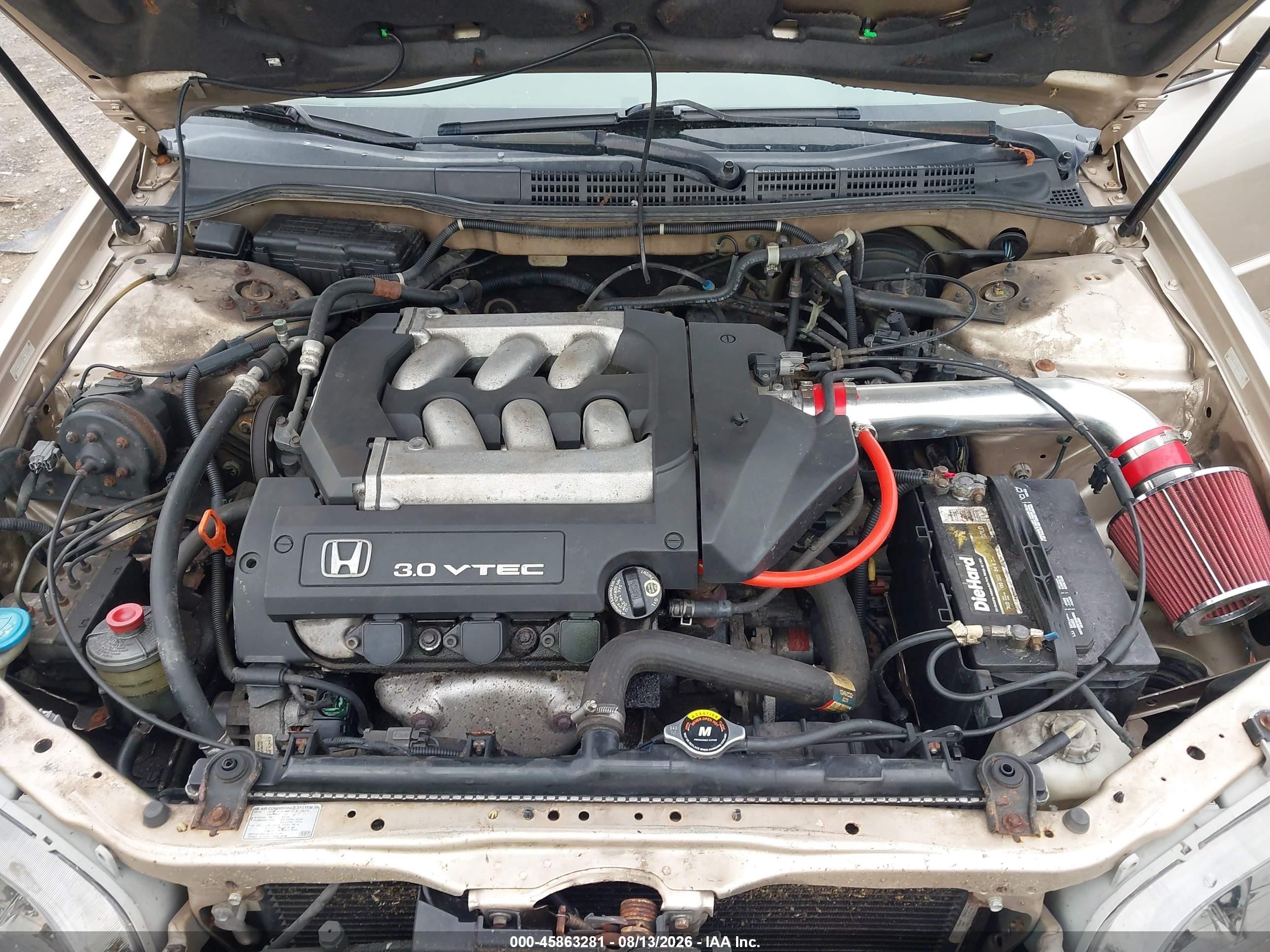 2001 Honda Accord 3.0 Ex Gold vin: 1HGCG16591A071910