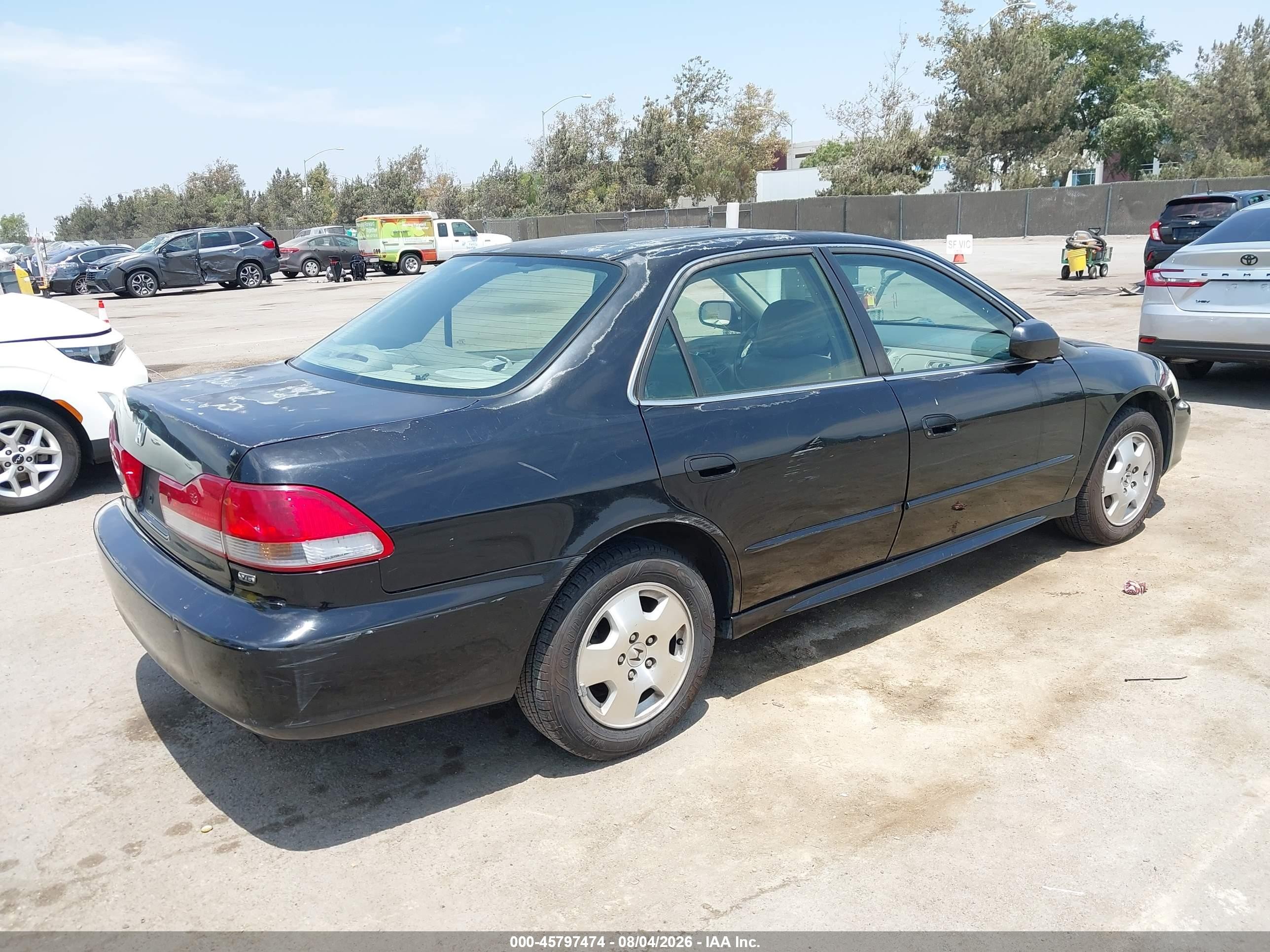 2001 Honda Accord 3.0 Ex Black vin: 1HGCG16591A079179