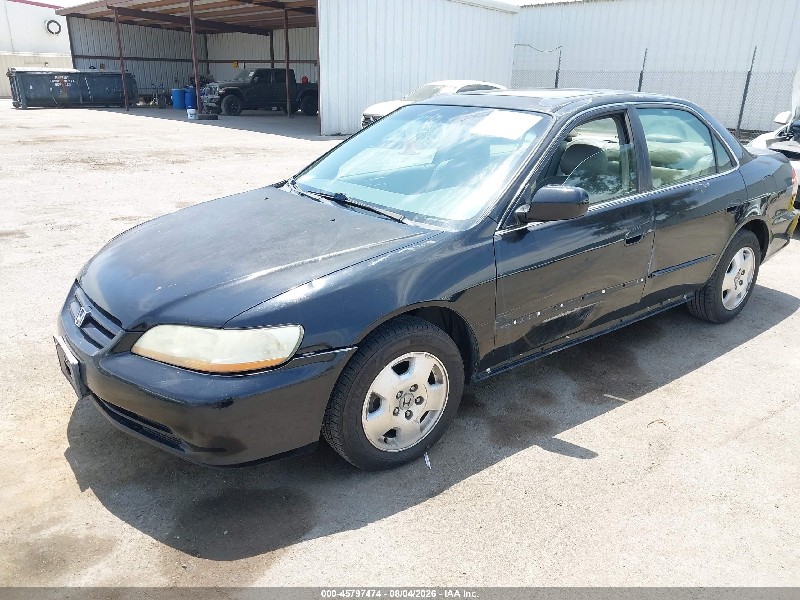 2001 Honda Accord 3.0 Ex Black vin: 1HGCG16591A079179