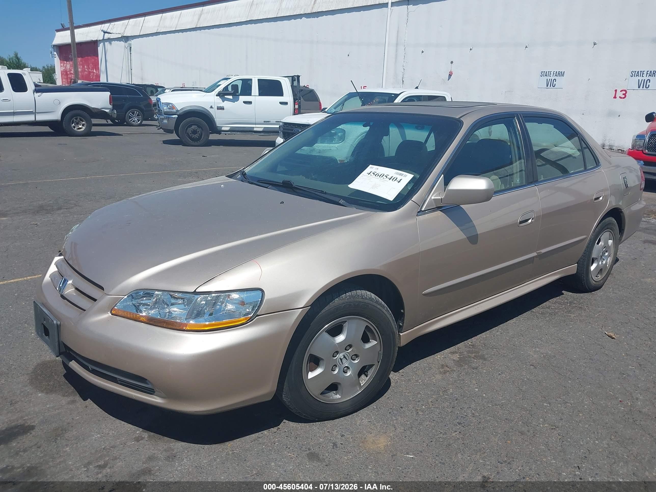 2002 Honda Accord 3.0 Ex Золотой vin: 1HGCG16592A008940