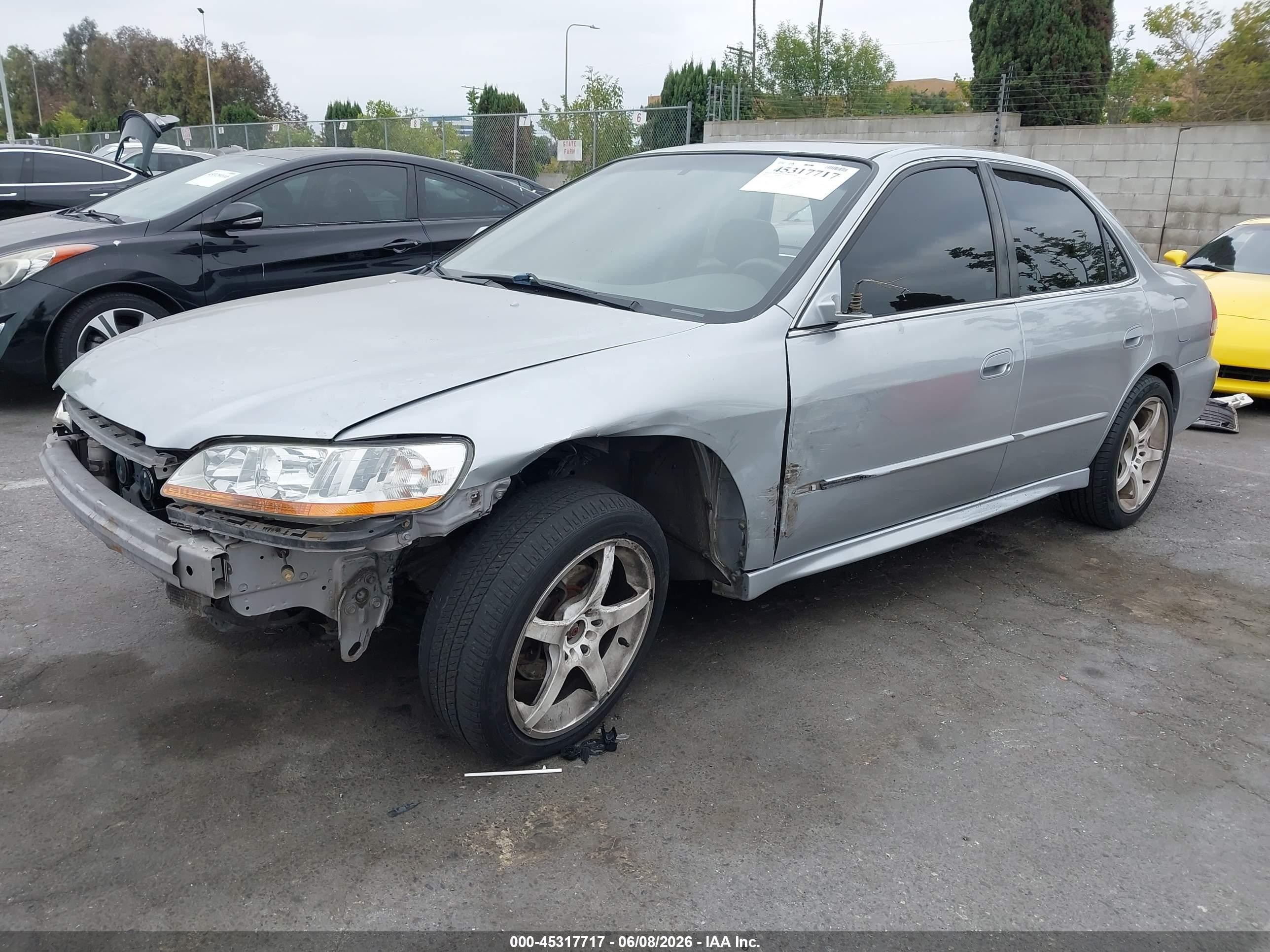 2002 Honda Accord 3.0 Ex Silver vin: 1HGCG16592A022269