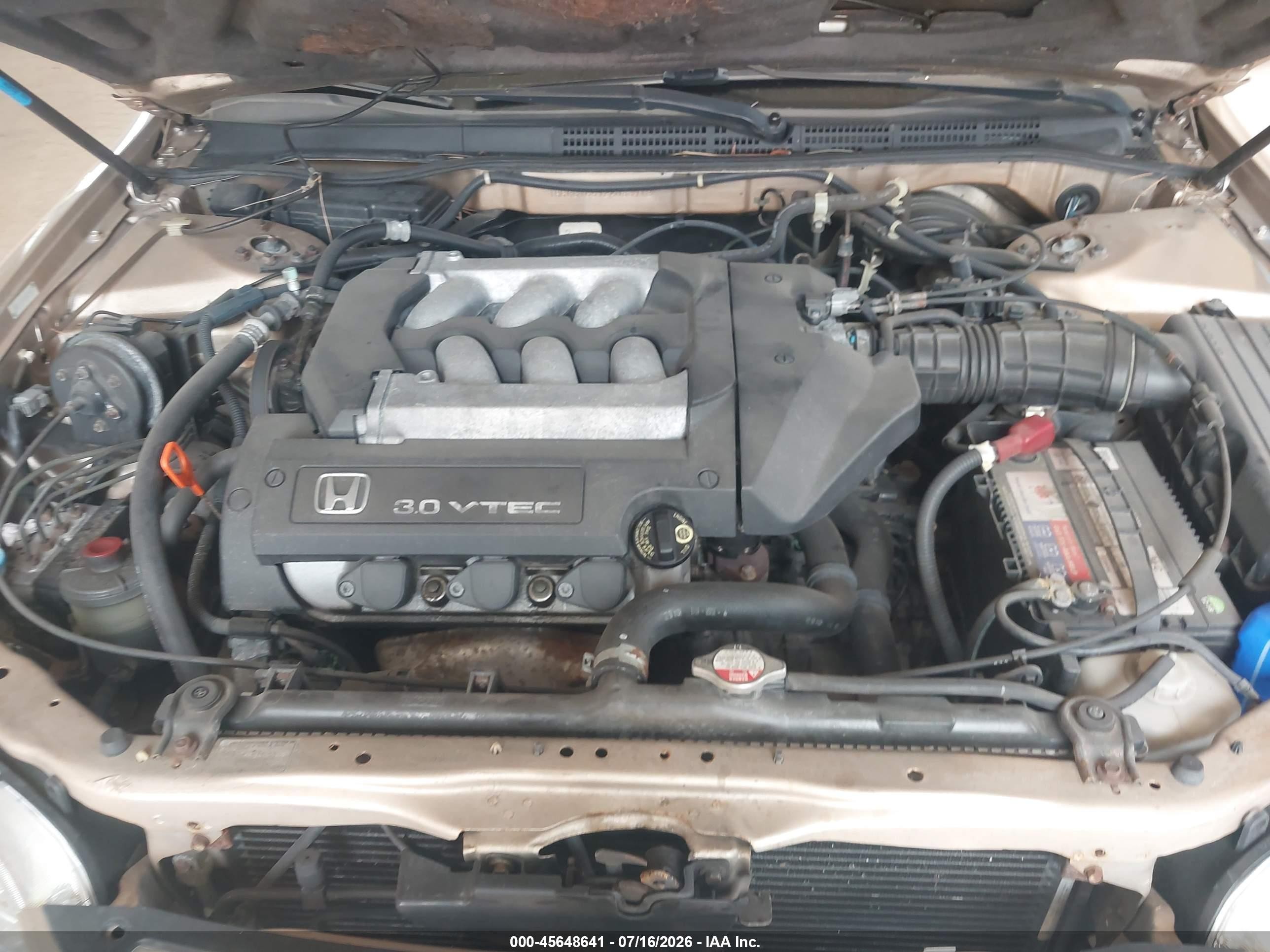 2002 Honda Accord 3.0 Ex Gold vin: 1HGCG16592A033918