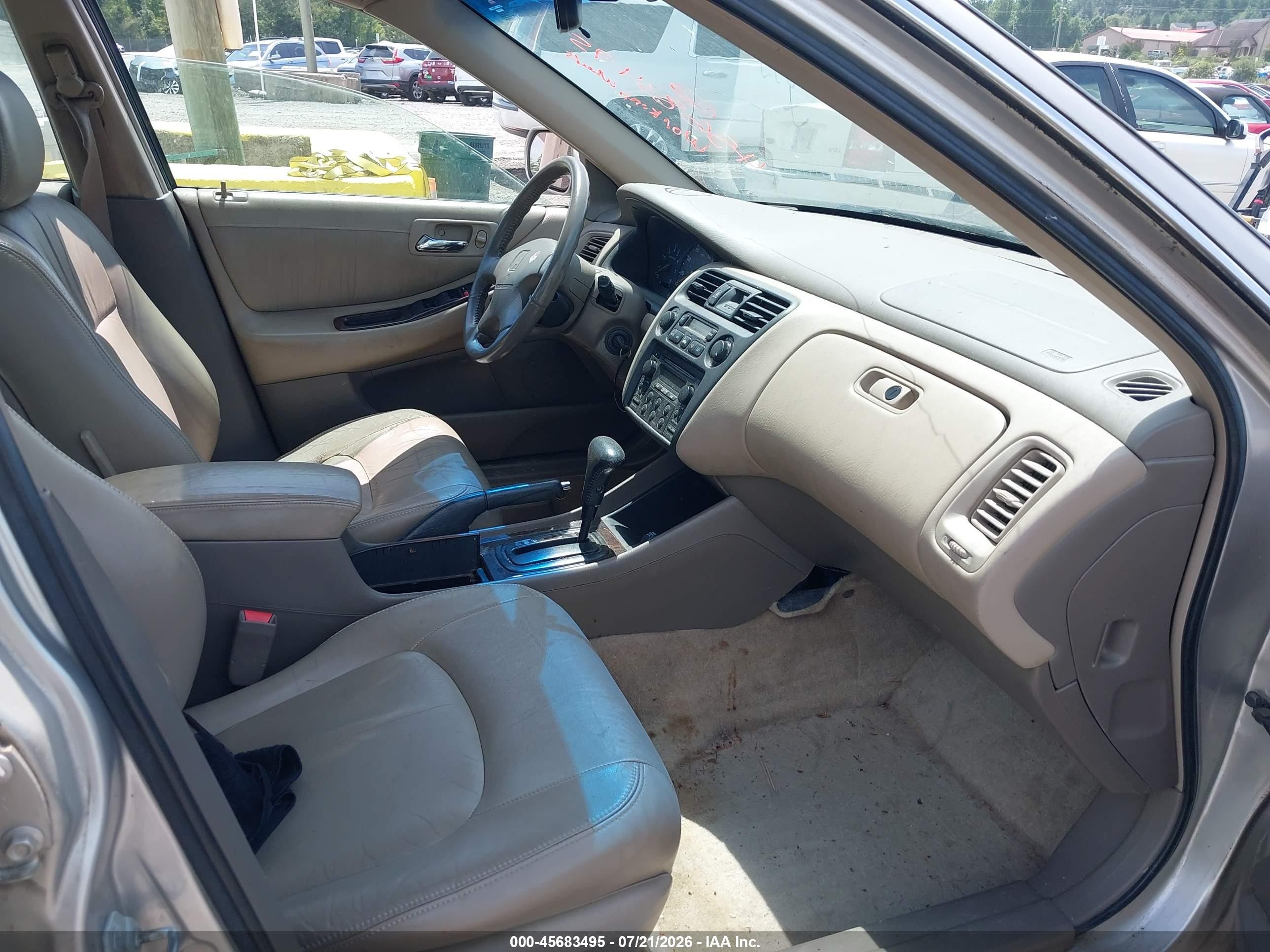 1998 Honda Accord Ex V6 Beige vin: 1HGCG1659WA032130