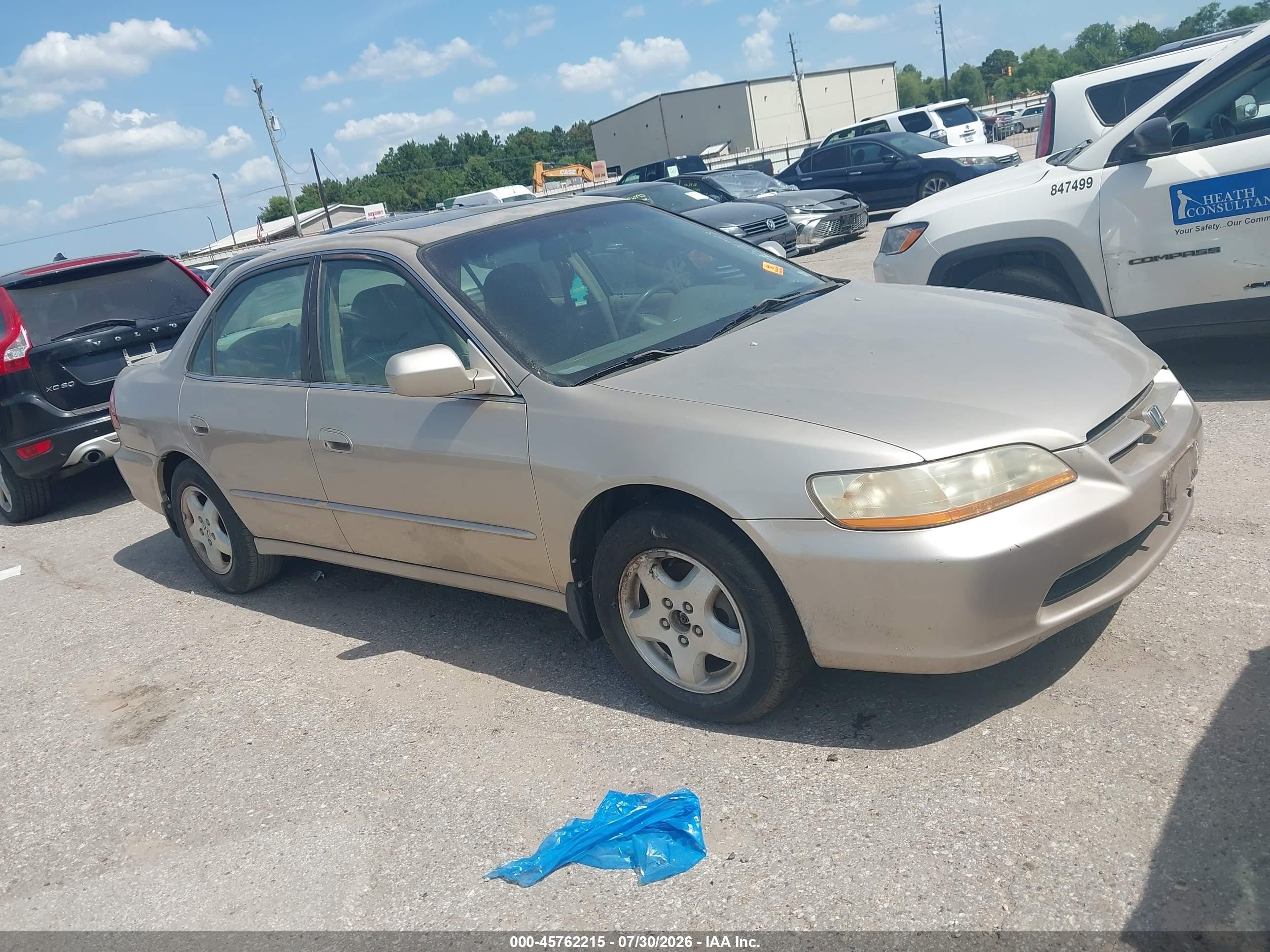 2000 Honda Accord 3.0 Ex Gold vin: 1HGCG1659YA060318