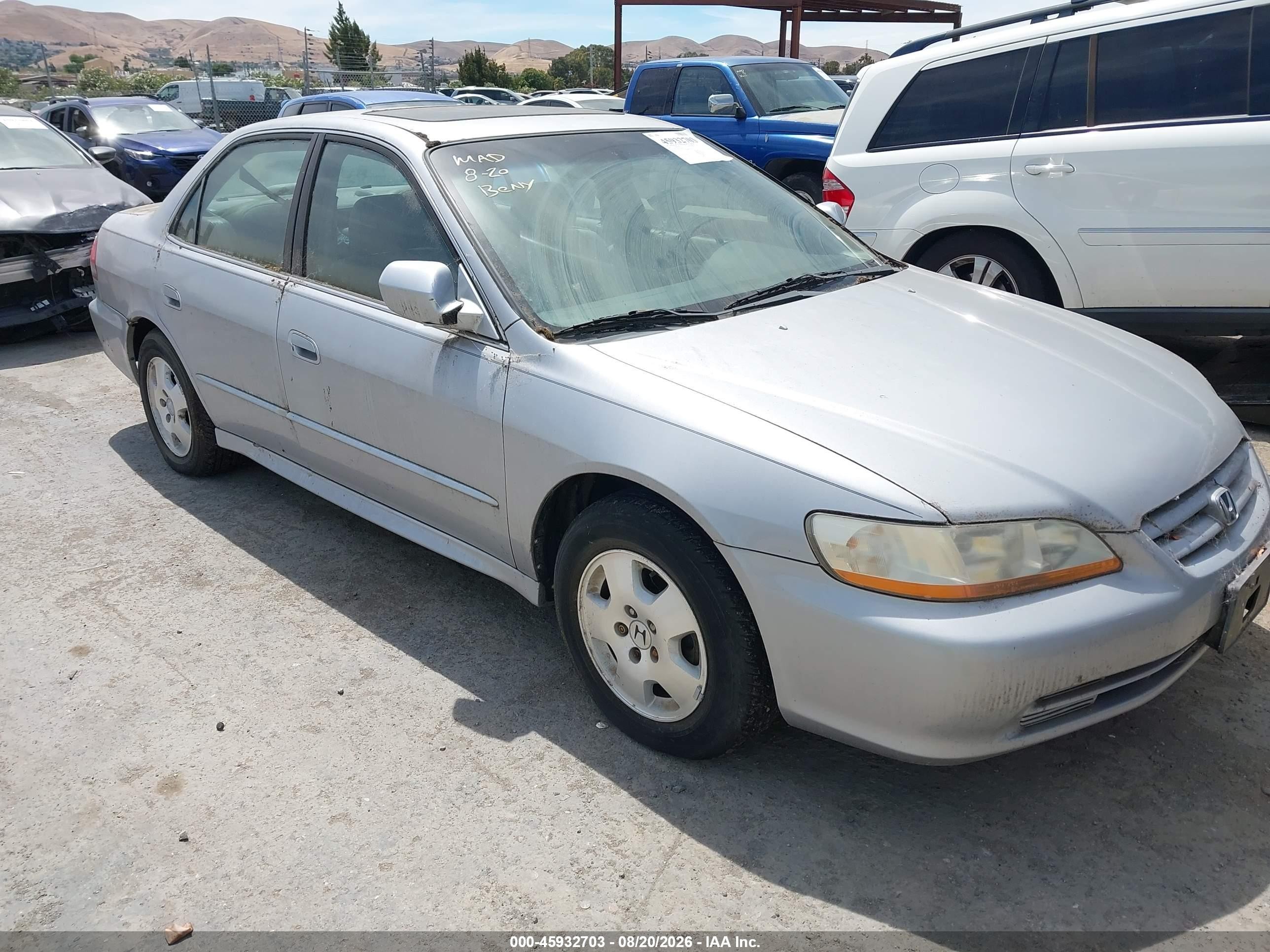 2001 Honda Accord 3.0 Ex Silver vin: 1HGCG165X1A027964