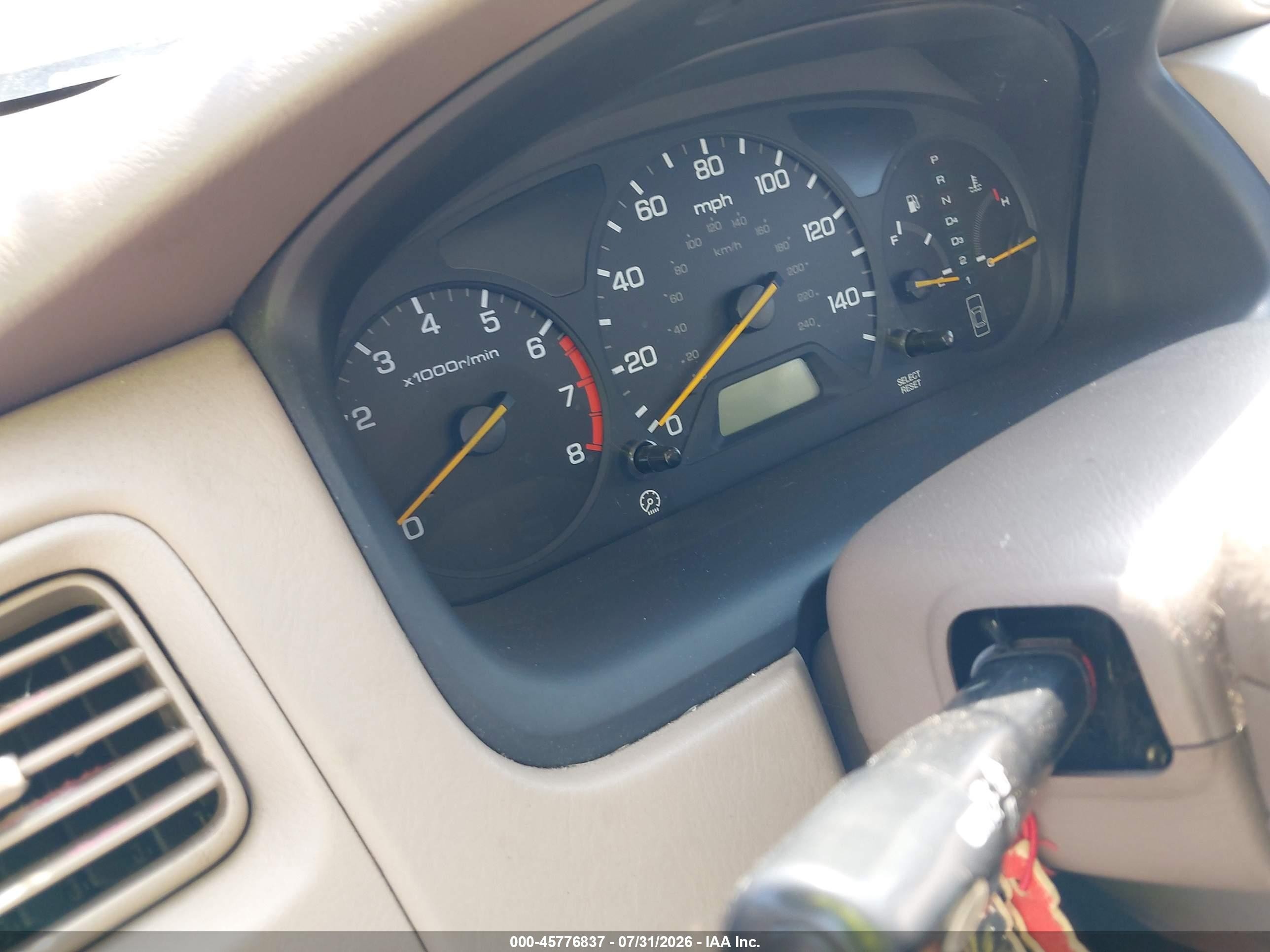 2002 Honda Accord 3.0 Ex Gold vin: 1HGCG165X2A009322