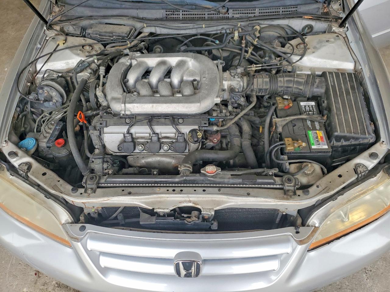 2002 Honda Accord Ex Silver vin: 1HGCG165X2A037508