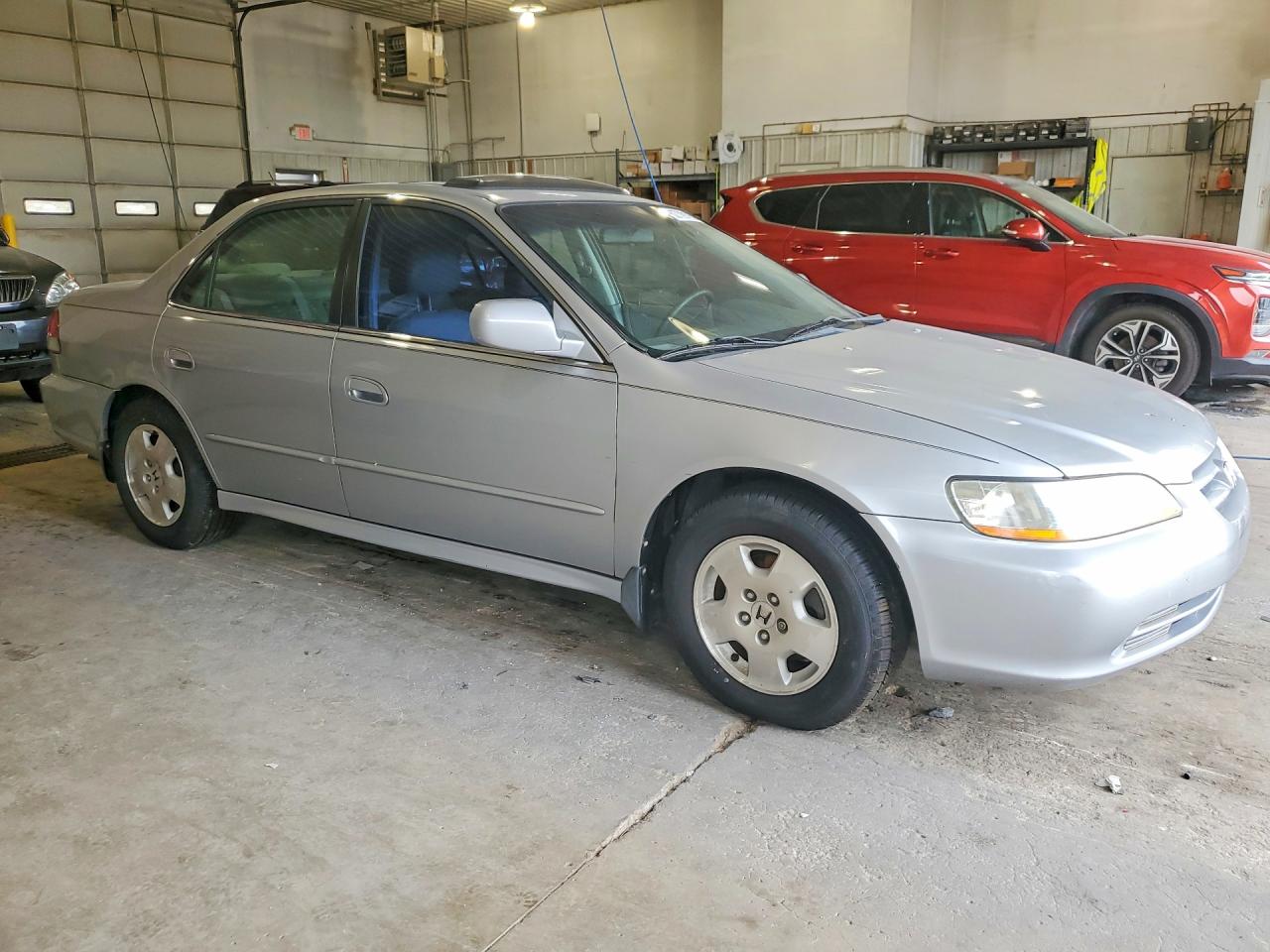 2002 Honda Accord Ex Silver vin: 1HGCG165X2A037508