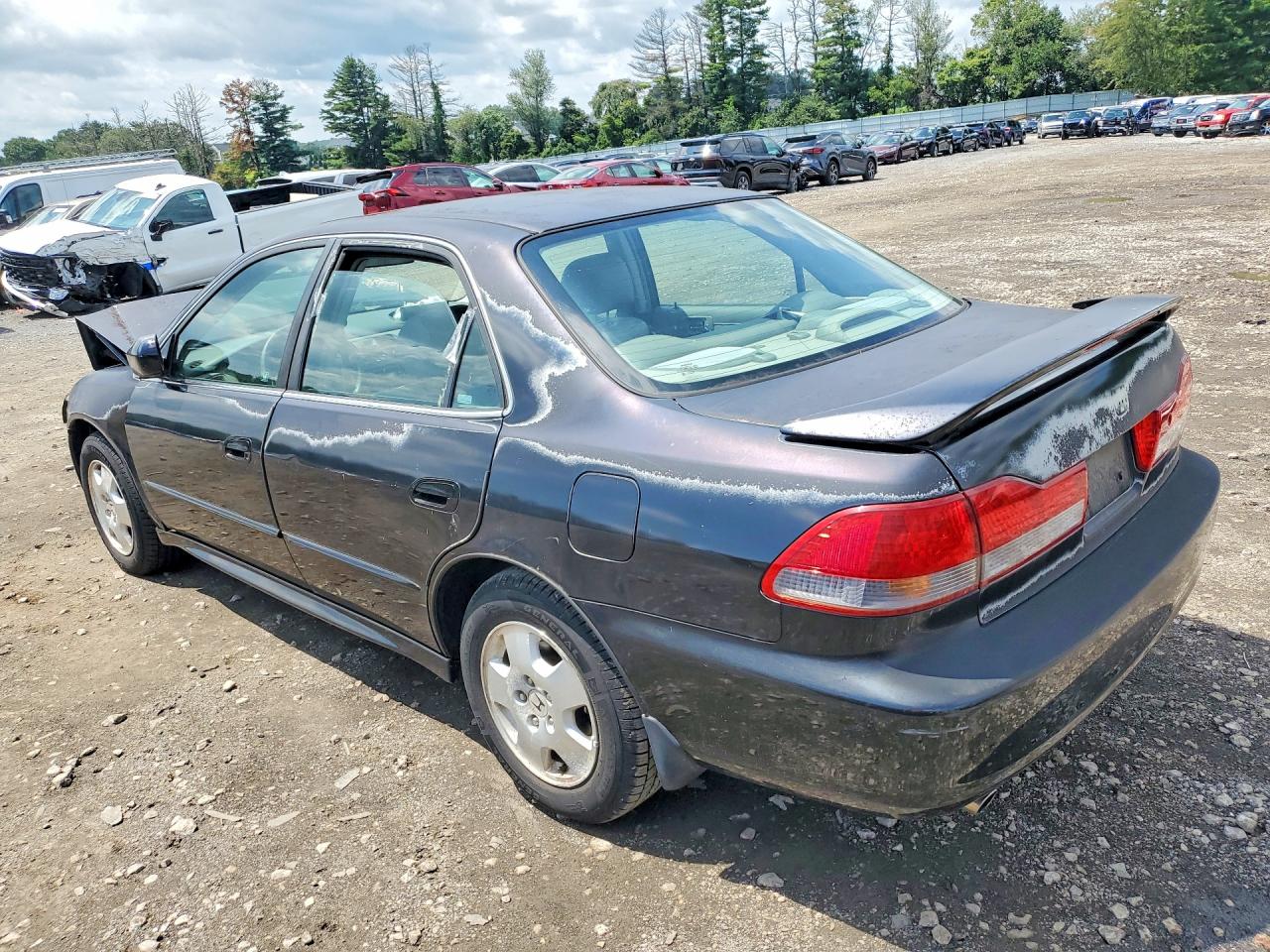 2002 Honda Accord Ex Black vin: 1HGCG165X2A039713