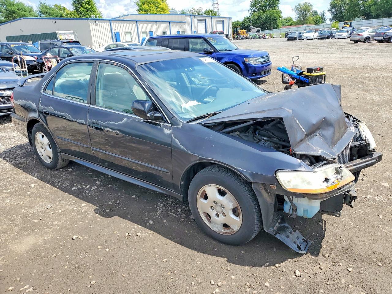 2002 Honda Accord Ex Black vin: 1HGCG165X2A039713