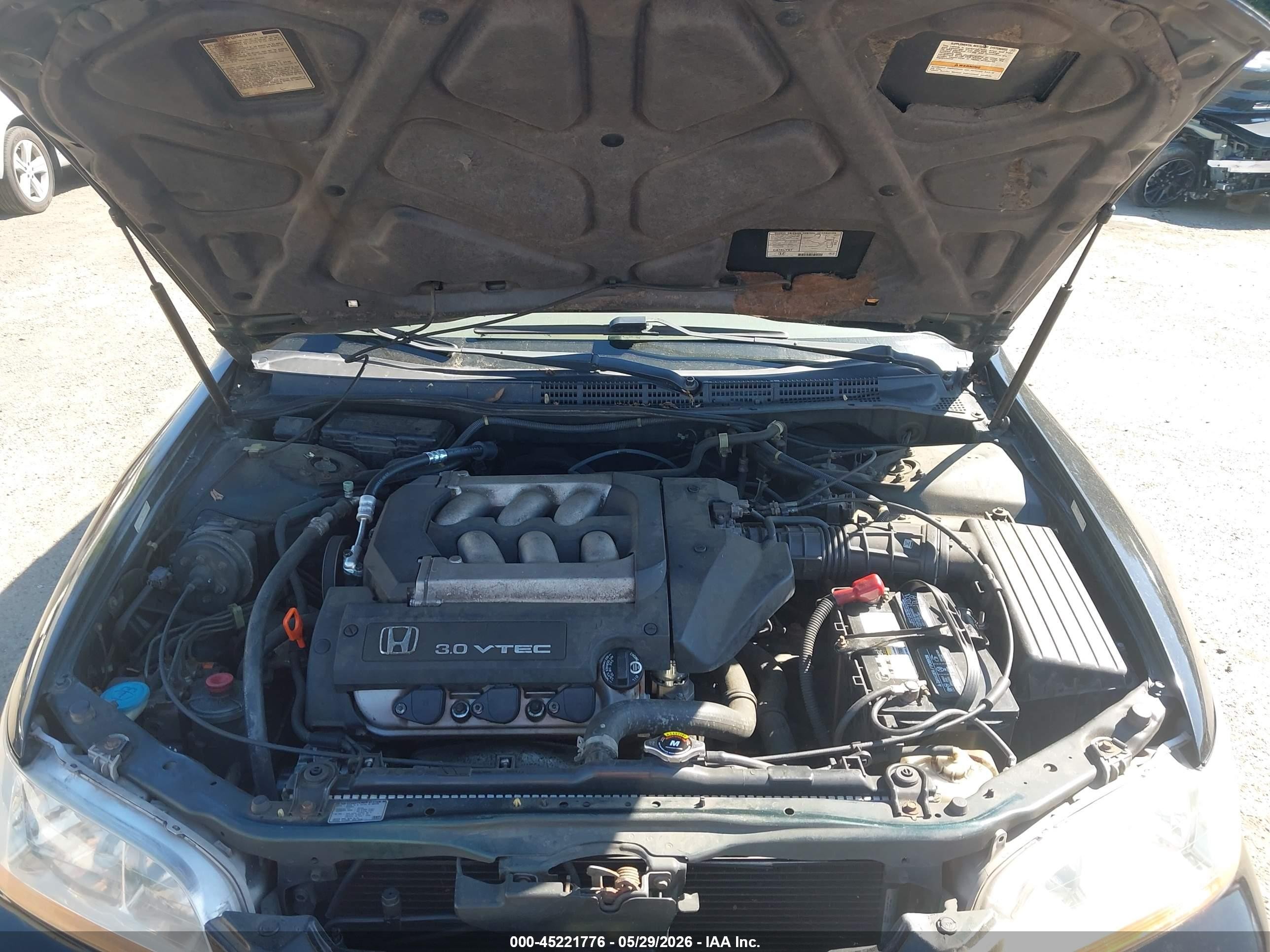2000 Honda Accord 3.0 Ex Black vin: 1HGCG165XYA085289
