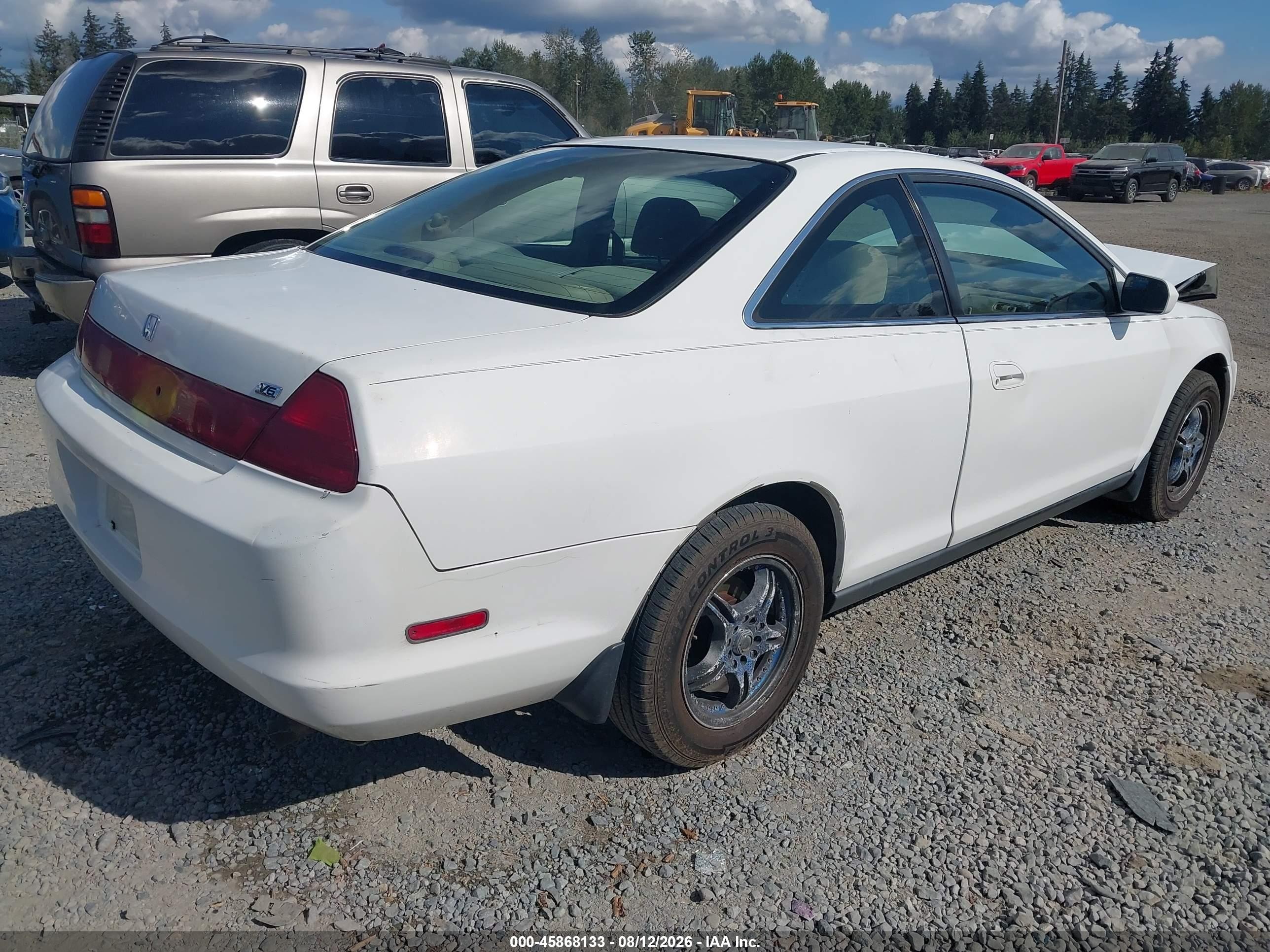 1998 Honda Accord Lx V6 Белый vin: 1HGCG2242WA030884