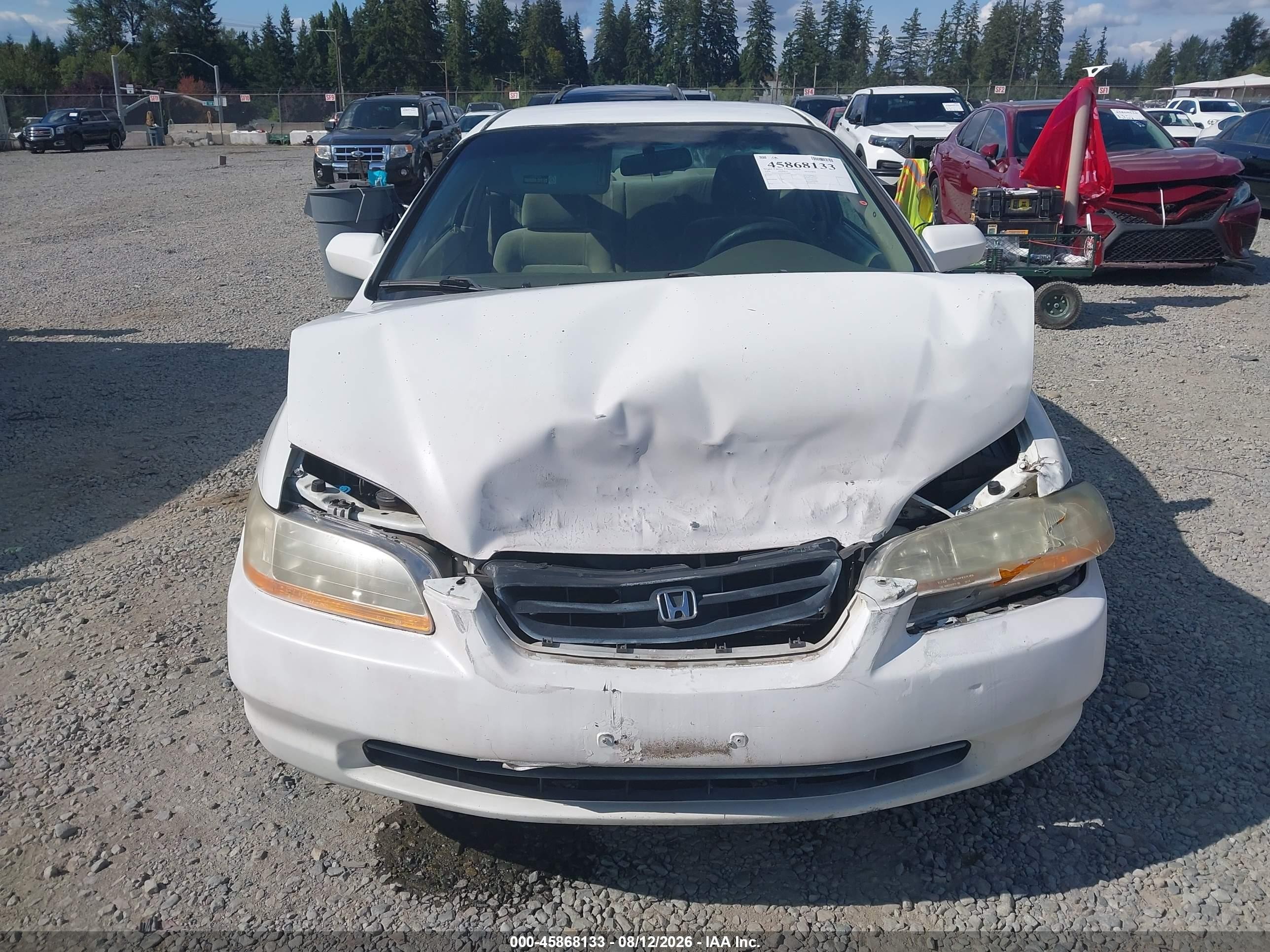 1998 Honda Accord Lx V6 Белый vin: 1HGCG2242WA030884