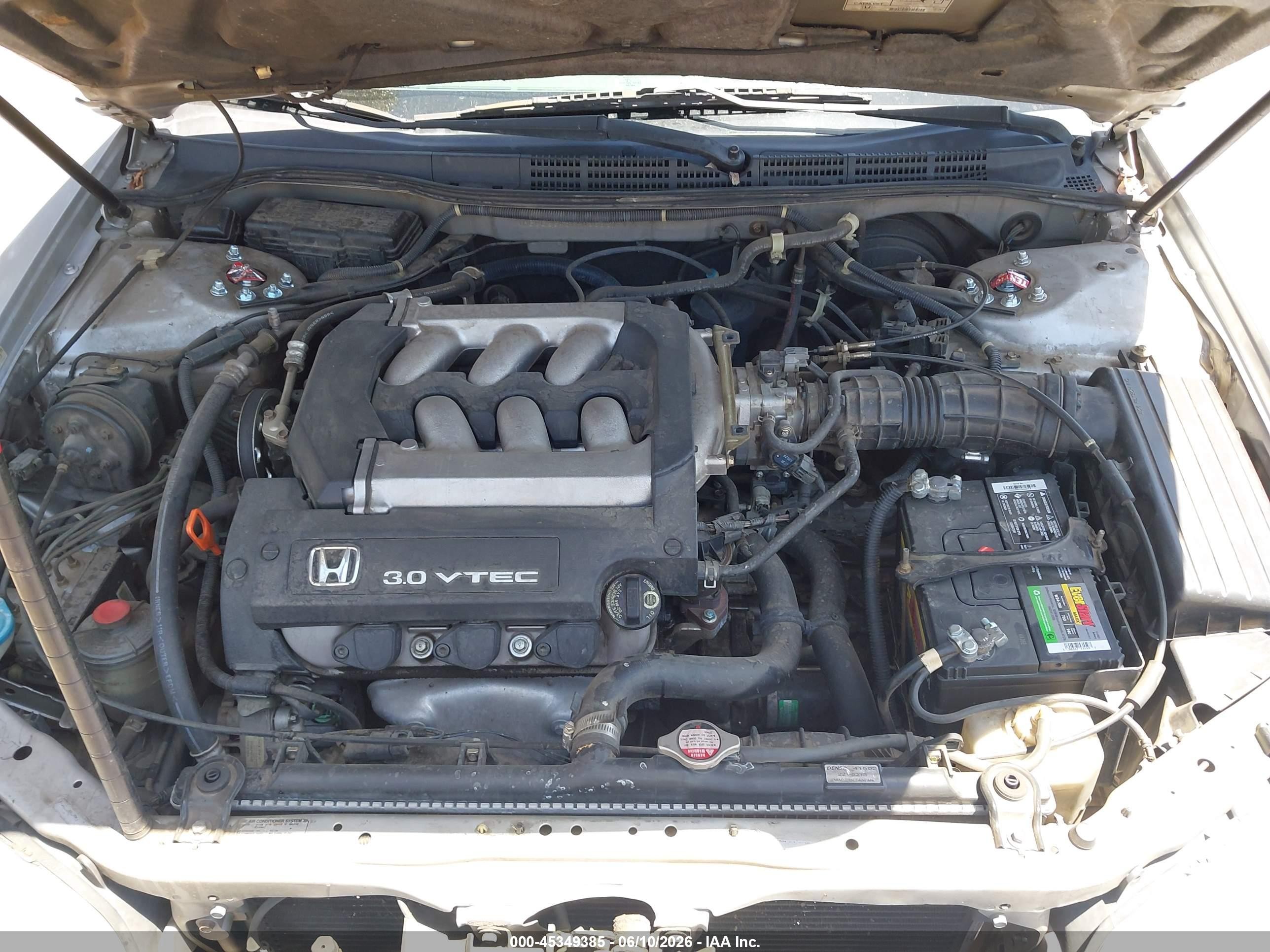 2001 Honda Accord 3.0 Lx Silver vin: 1HGCG22431A036329