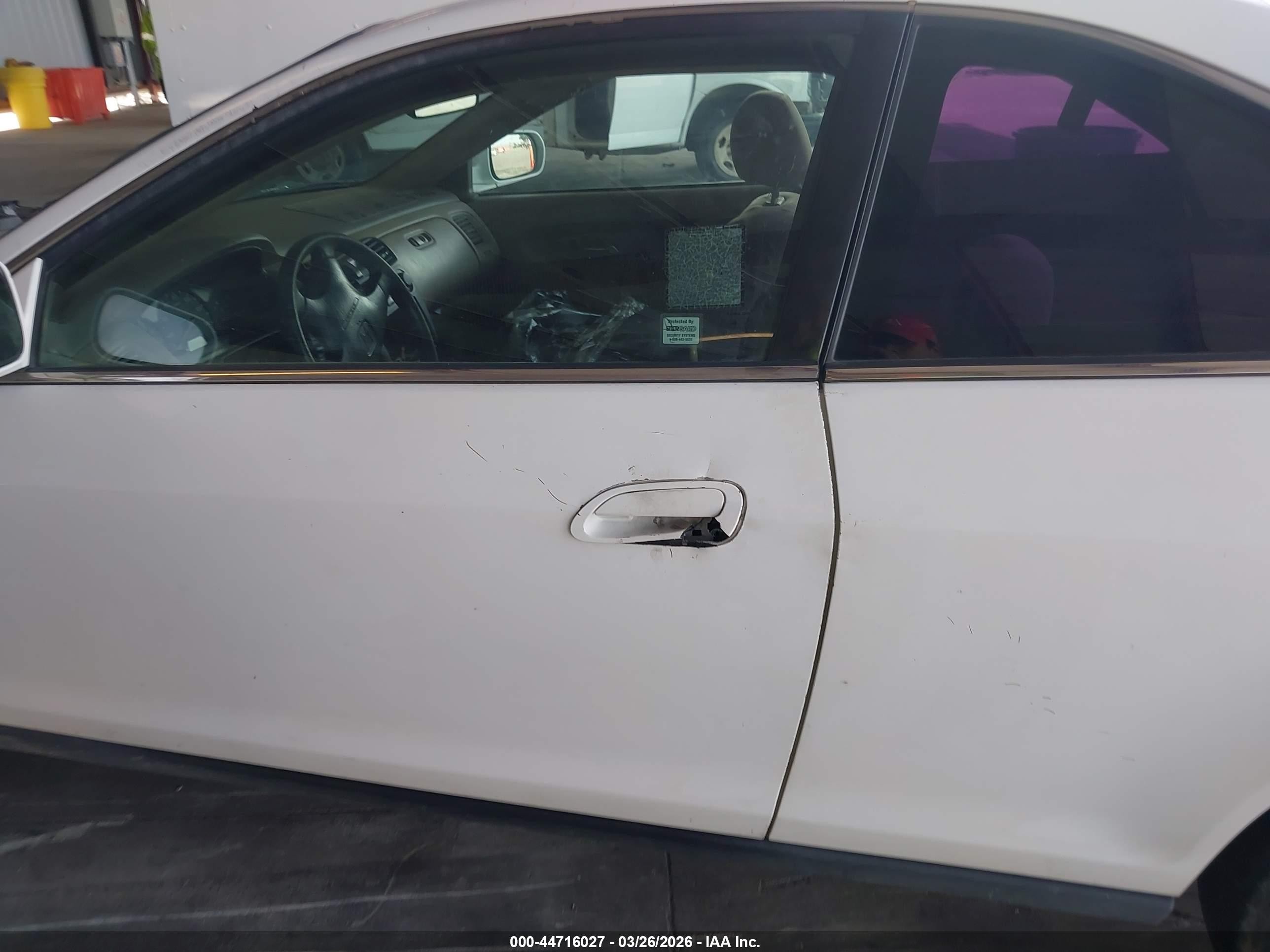 2000 Honda Accord 3.0 Lx White vin: 1HGCG2243YA007035